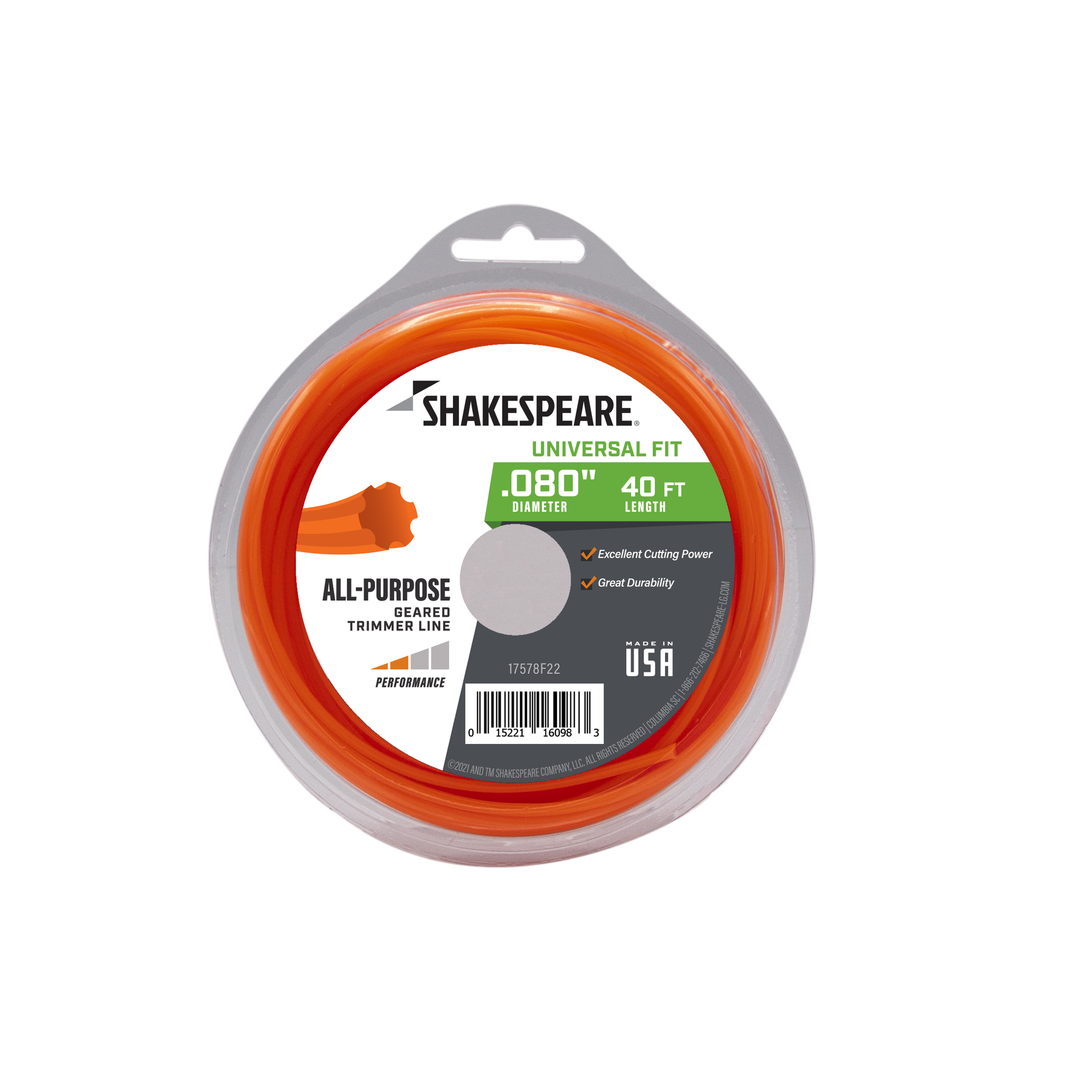 Shakespeare 0.080-in x 40-ft Spooled Trimmer Line