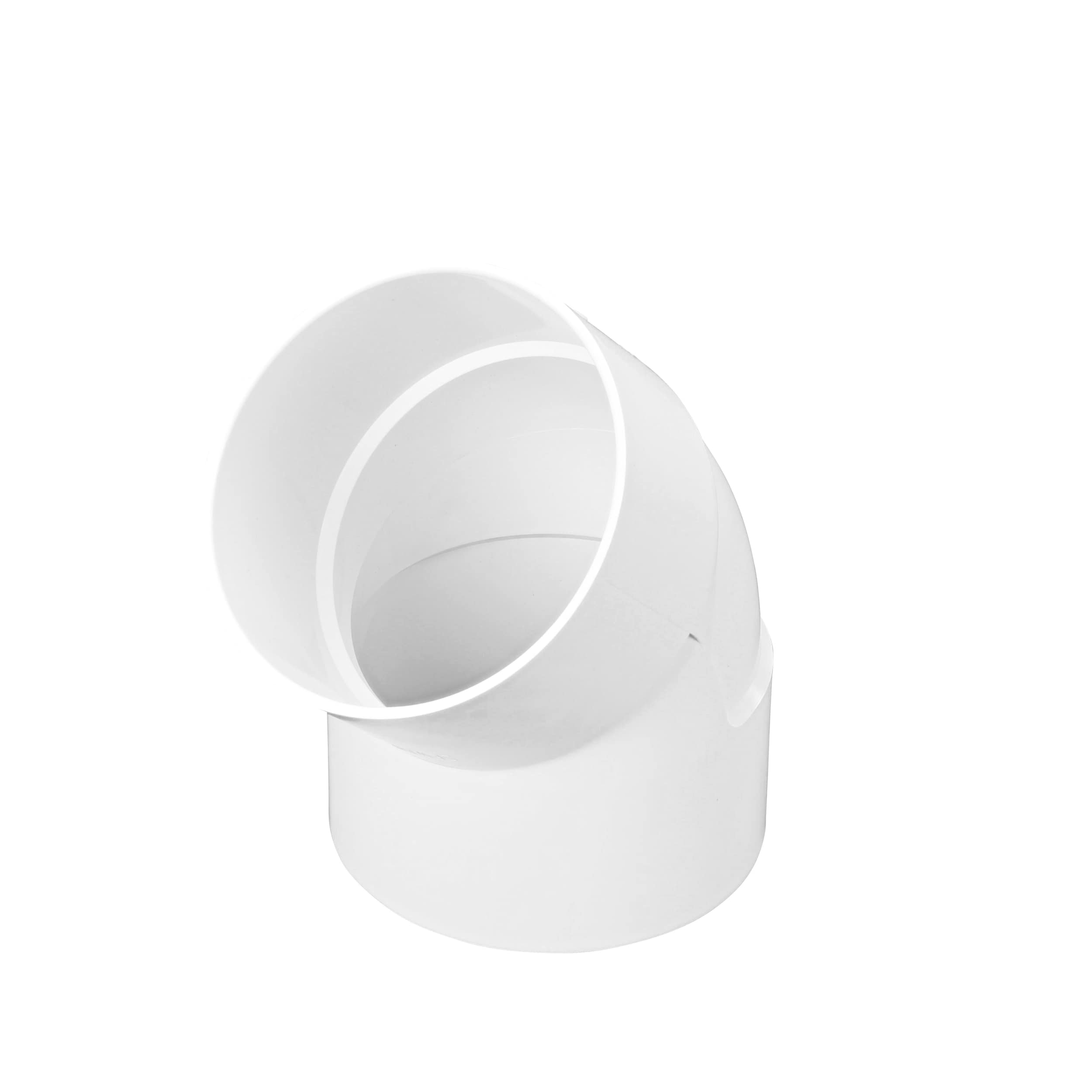 NDS PVC Sewer and Drain 45 Degree Elbow, 6 in. Hub X Hub