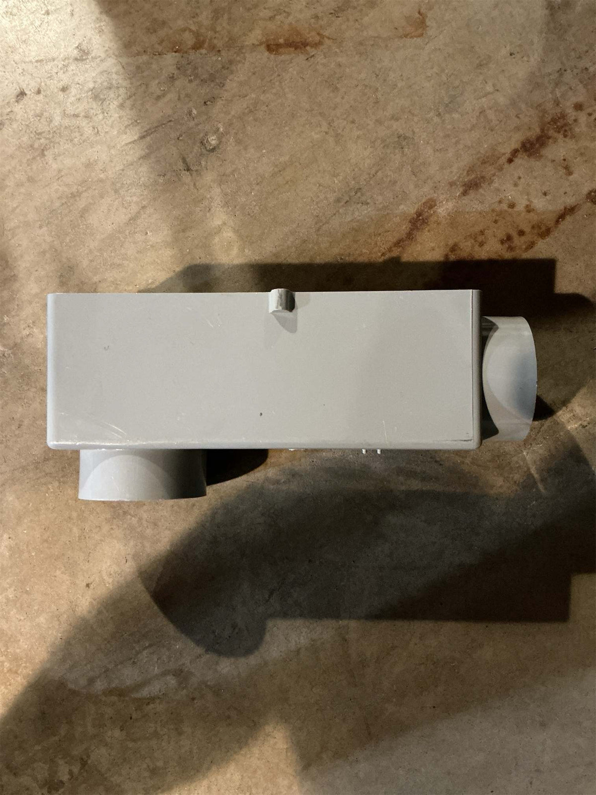 3 Inch Rigid PVC Conduit Body Type LB (Slip x Slip) 3IN PVC Conduit Bodies LB Type with Cover and Gasket, Gray (missing cover)