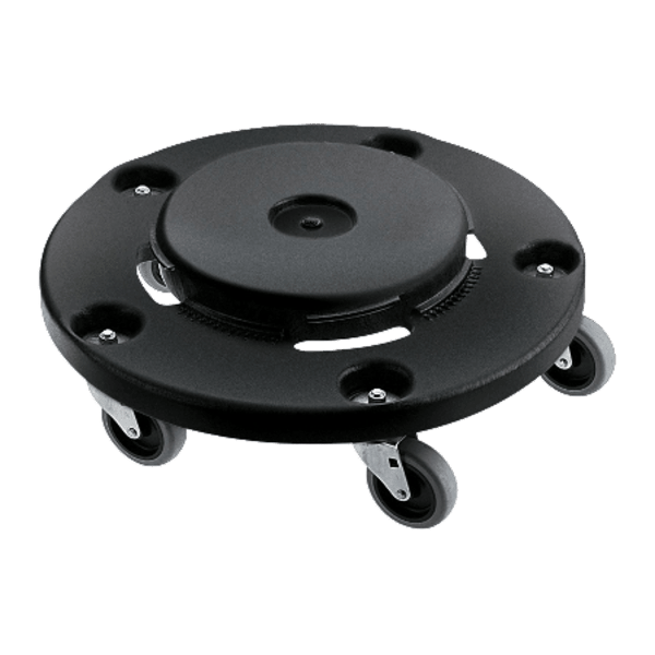 Rubbermaid Commercial Products BRUTE Trash Can Dolly Black Structural Foam construction - Stu's Home Improvement Outlet