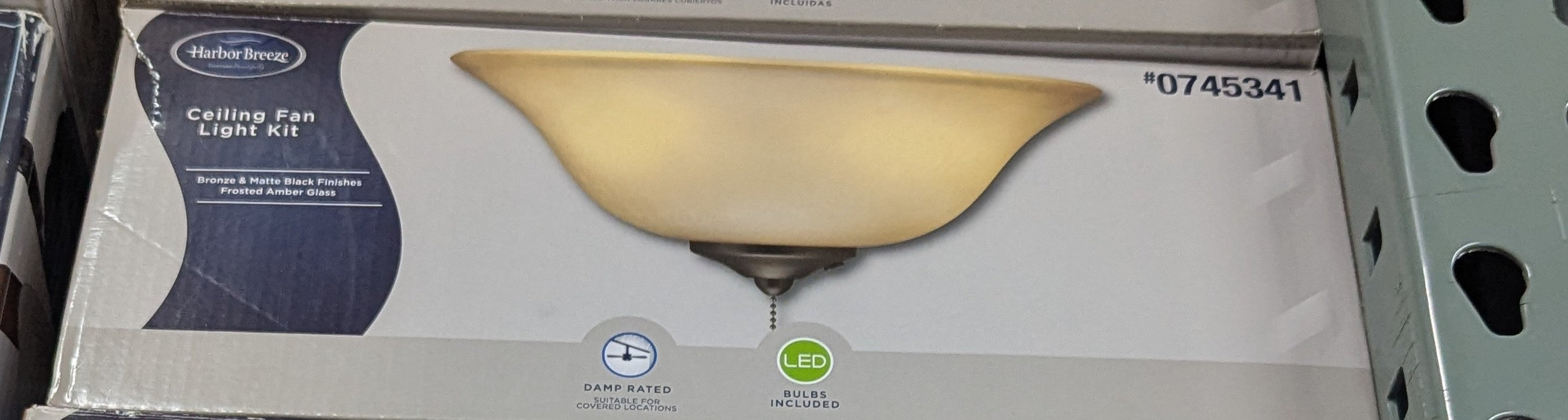 Harbor Breeze 2-Light Bronze LED Ceiling Fan Light Kit