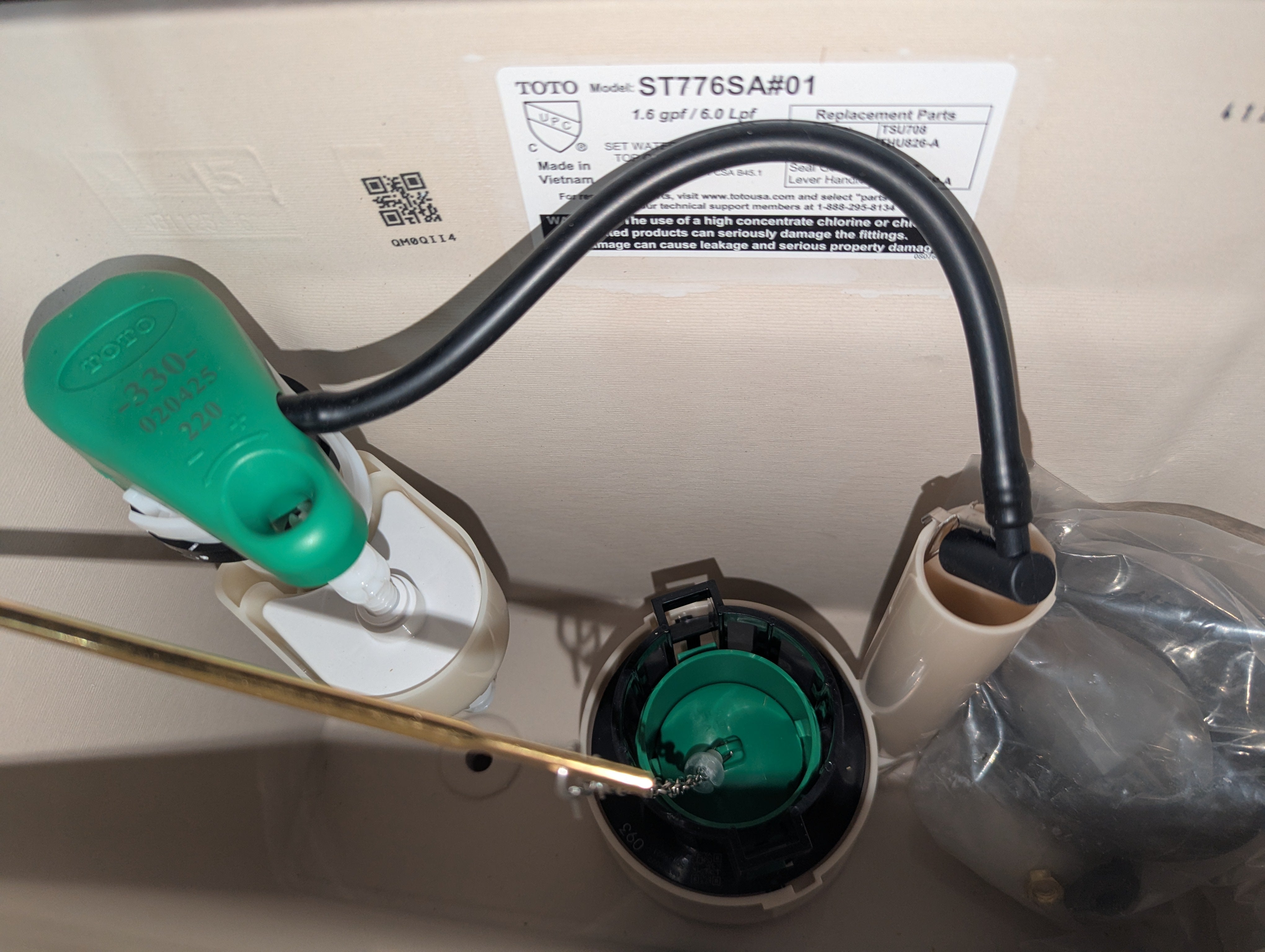 TOTO Toilet Tank 1.6 GPF