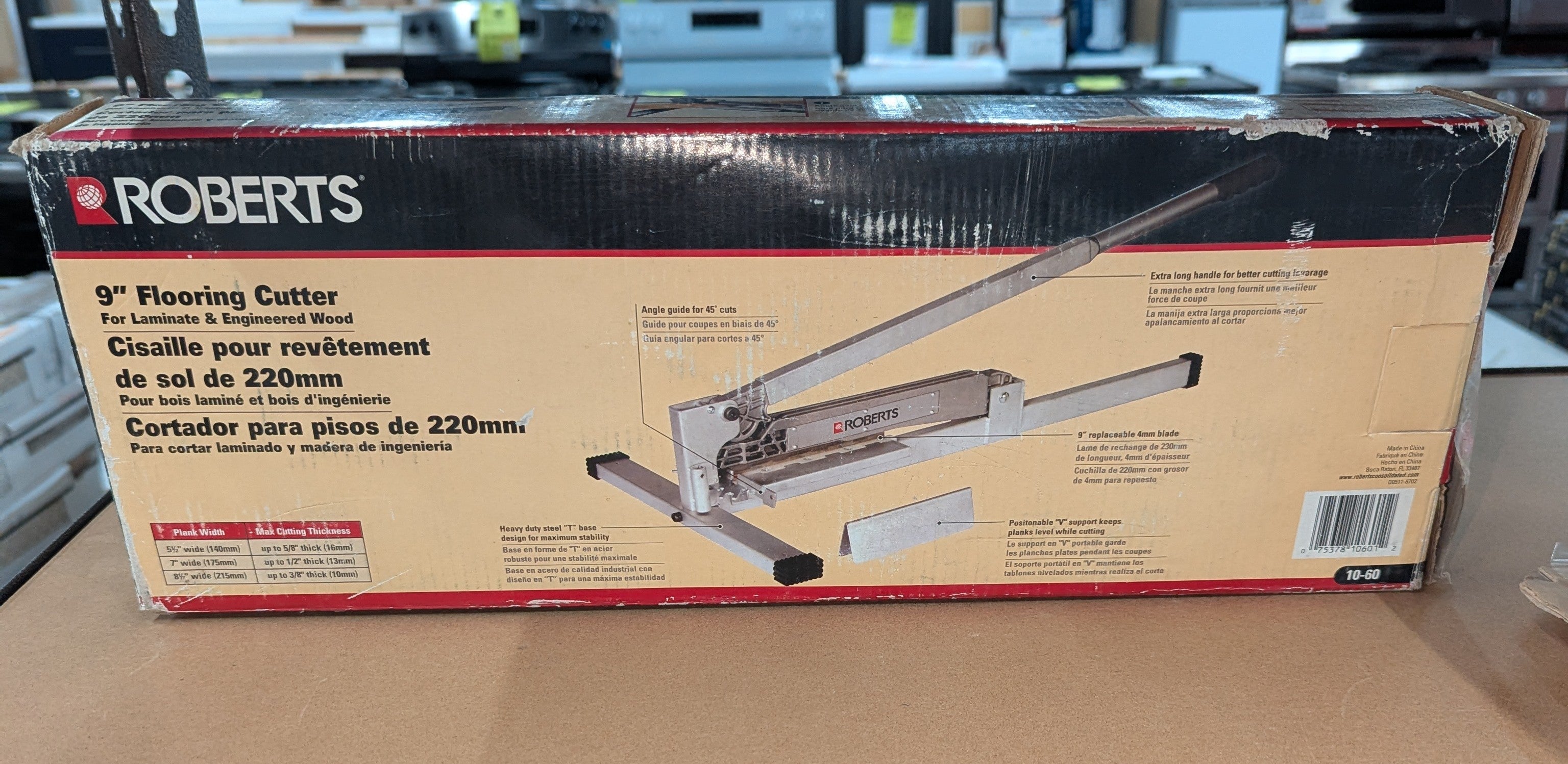 9 in. Flooring Cutter with 45 Degree Miter Guide