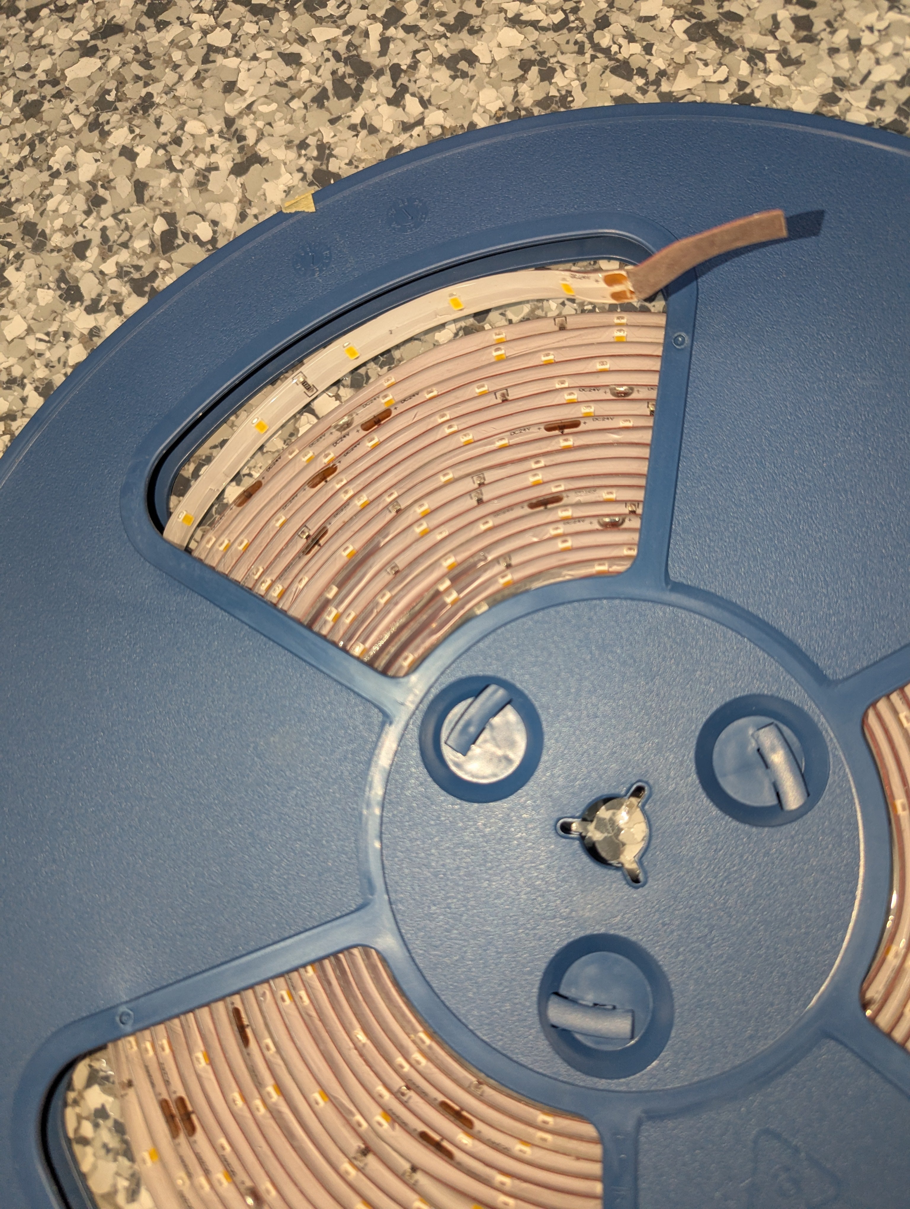 RibbonFlex Pro 24-Volt White COB 65.6 ft. Dimmable Cuttable Integrated LED Strip Light Tape 4000K 315 Lumen/Ft