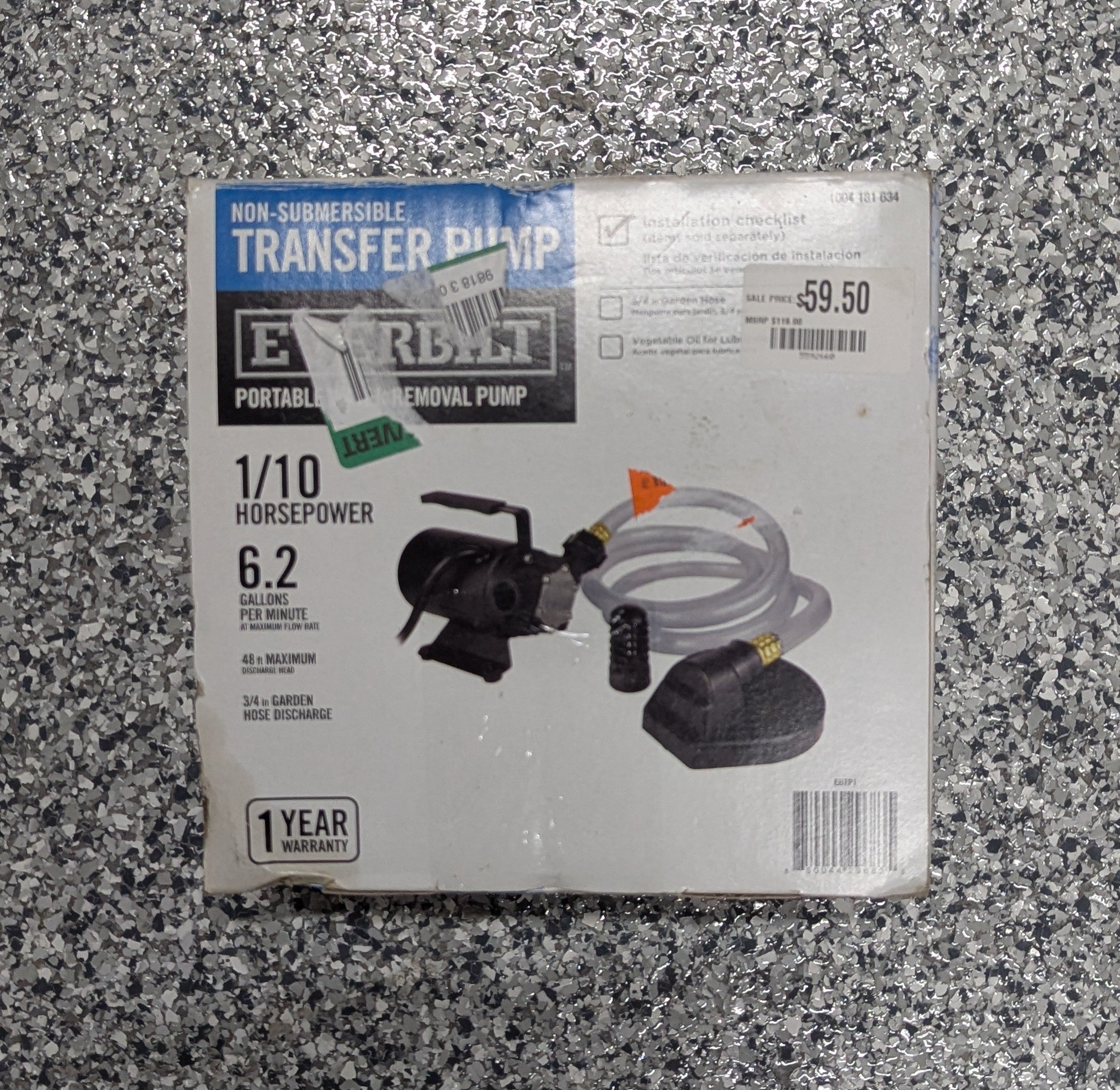 Everbilt 1/10 hp. Transfer Pump