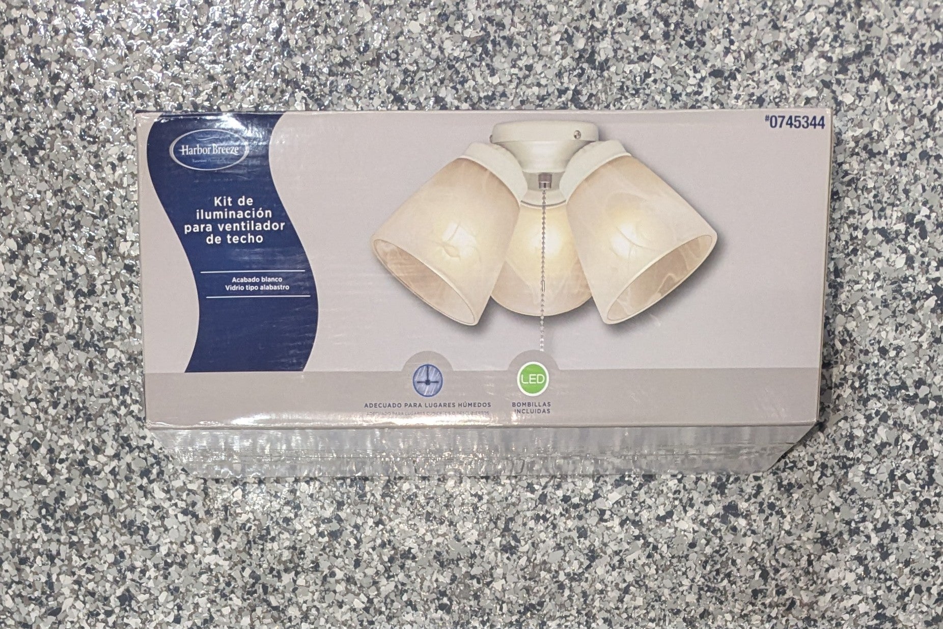 Harbor Breeze 11-in 3-Light White LED Ceiling Fan Light Kit