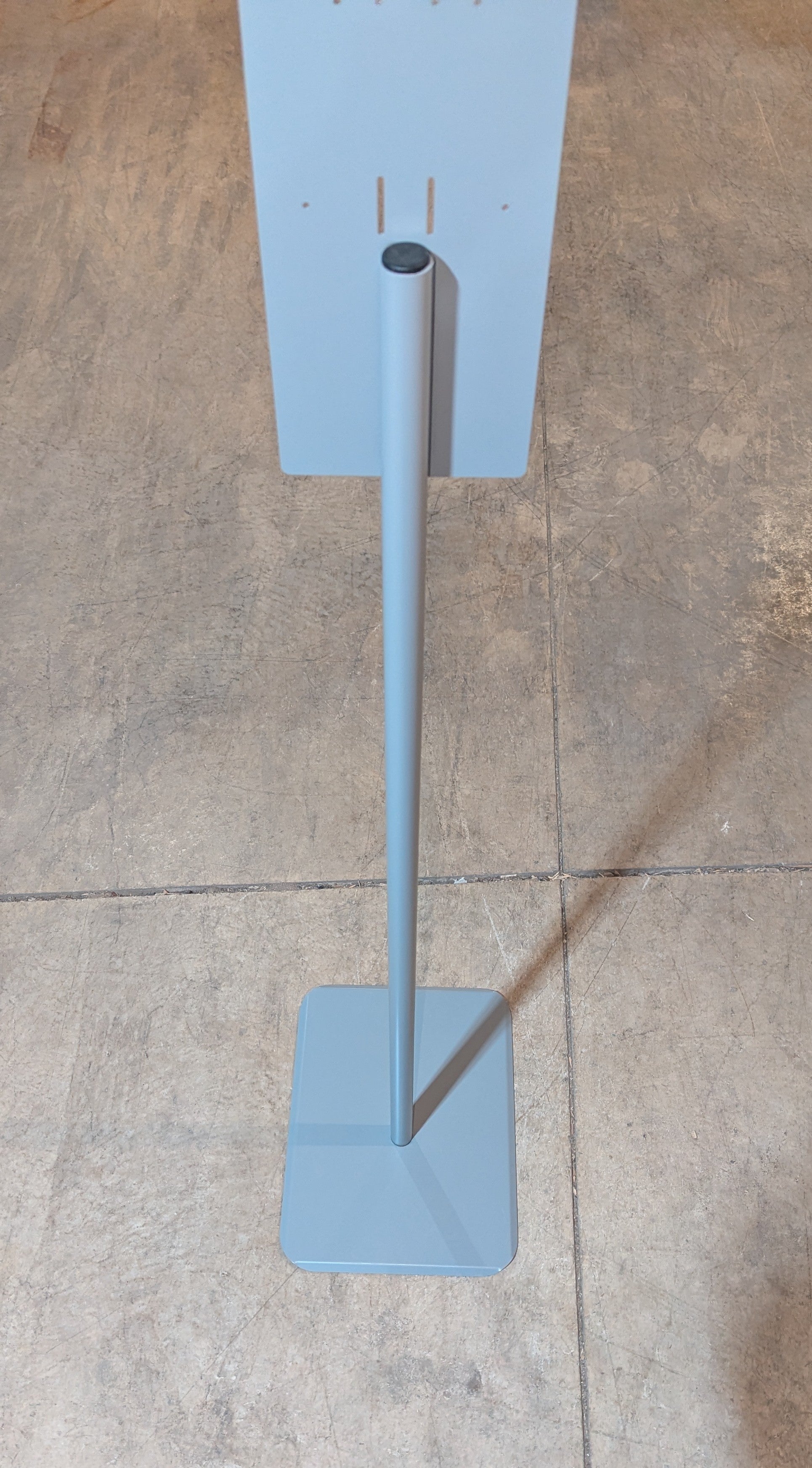 HON Hand Sanitizer Station Stand 54" Height Silver STANDP8T