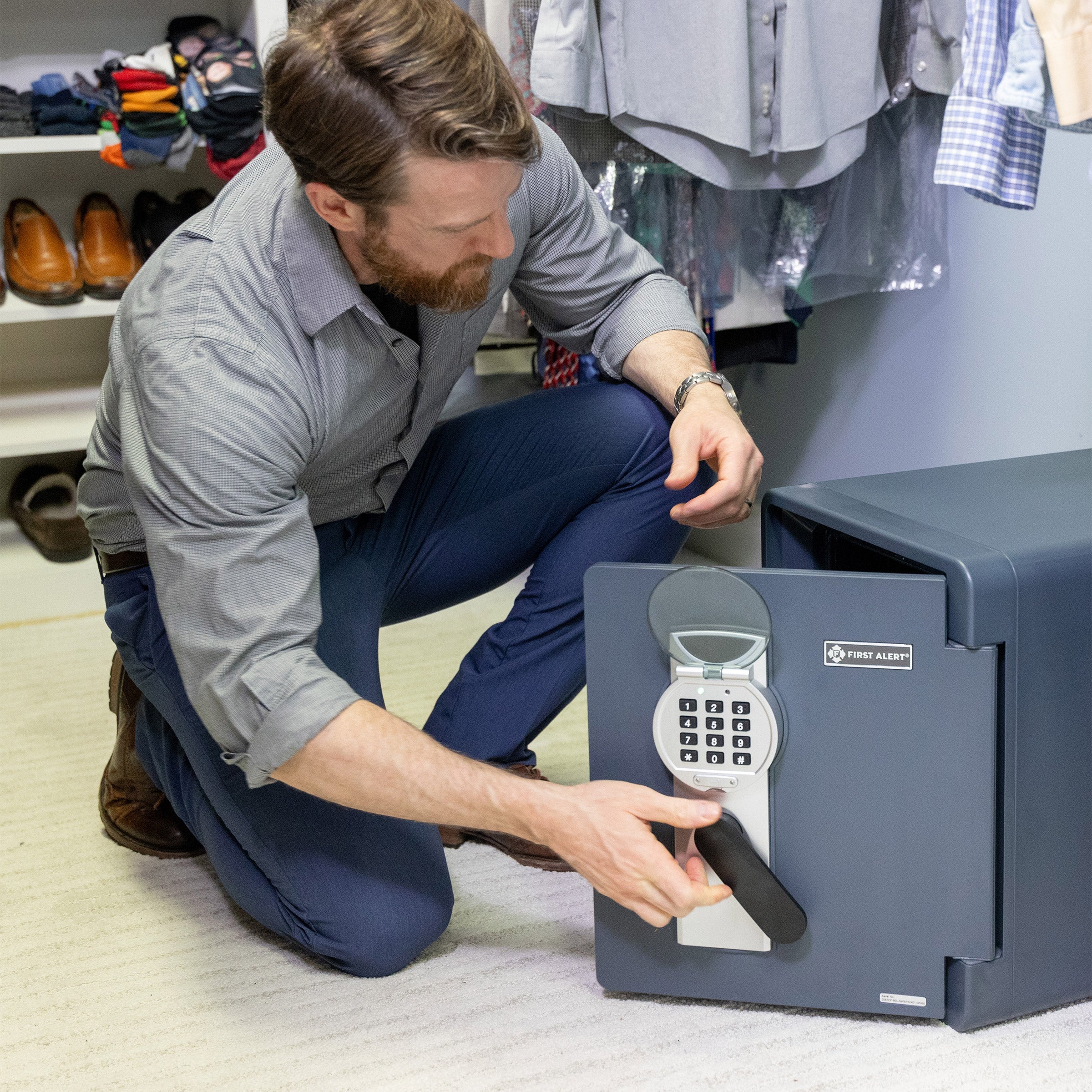 First Alert 0.94 cu. ft. Digital Ready-Seal Waterproof Fire Resistant Safe