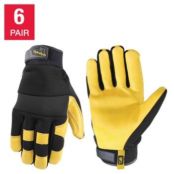 Wells Lamont Men's HydraHyde Leather Work Gloves, 6 - pair - Stu's Home Improvement Outlet