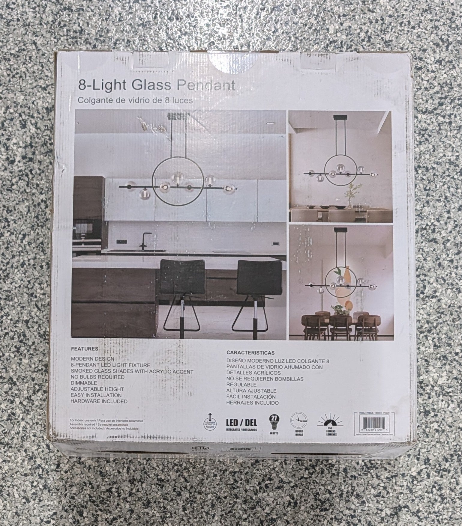 Luna 8 - Light Glass Pendant - Stu's Home Improvement Outlet