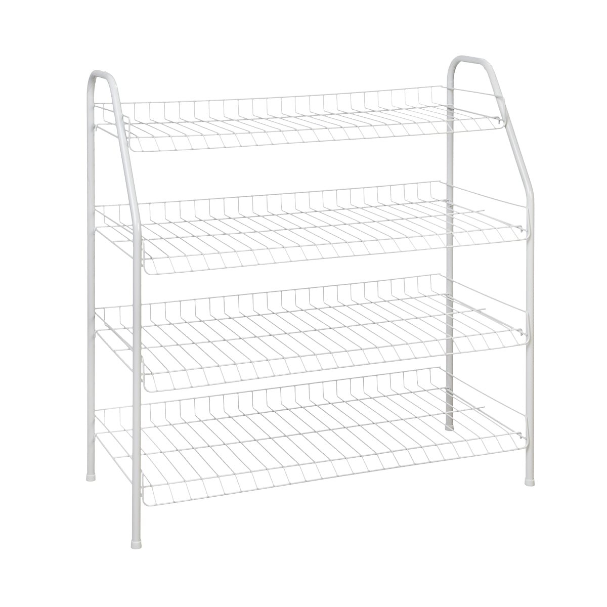 ClosetMaid 28-in H 4 Tier 12 Pair White Metal Shoe Rack