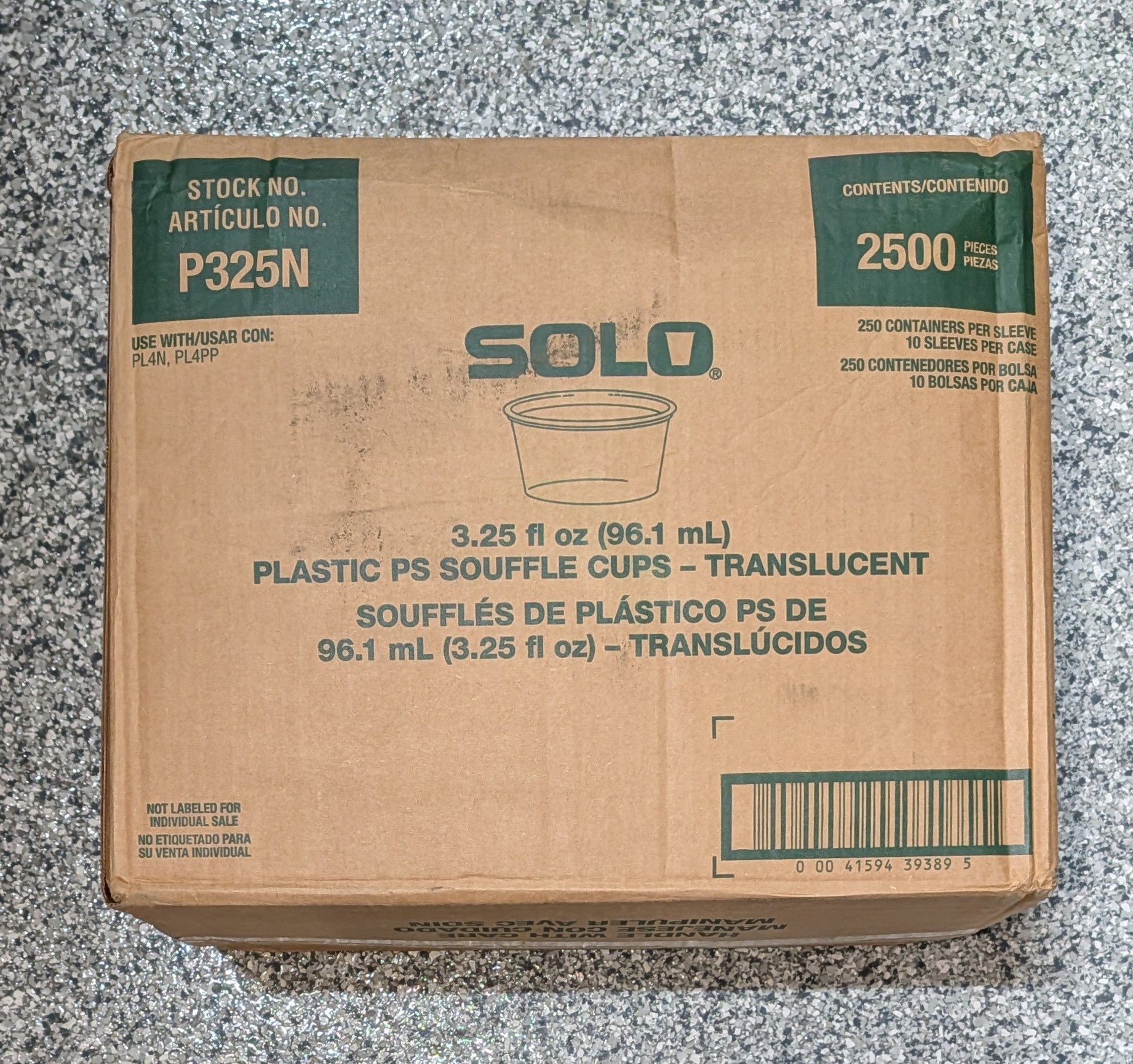 Dart P325N 3.25 Oz. Polystyrene Portion Cups - Translucent (2500/Carton) - Stu's Home Improvement Outlet