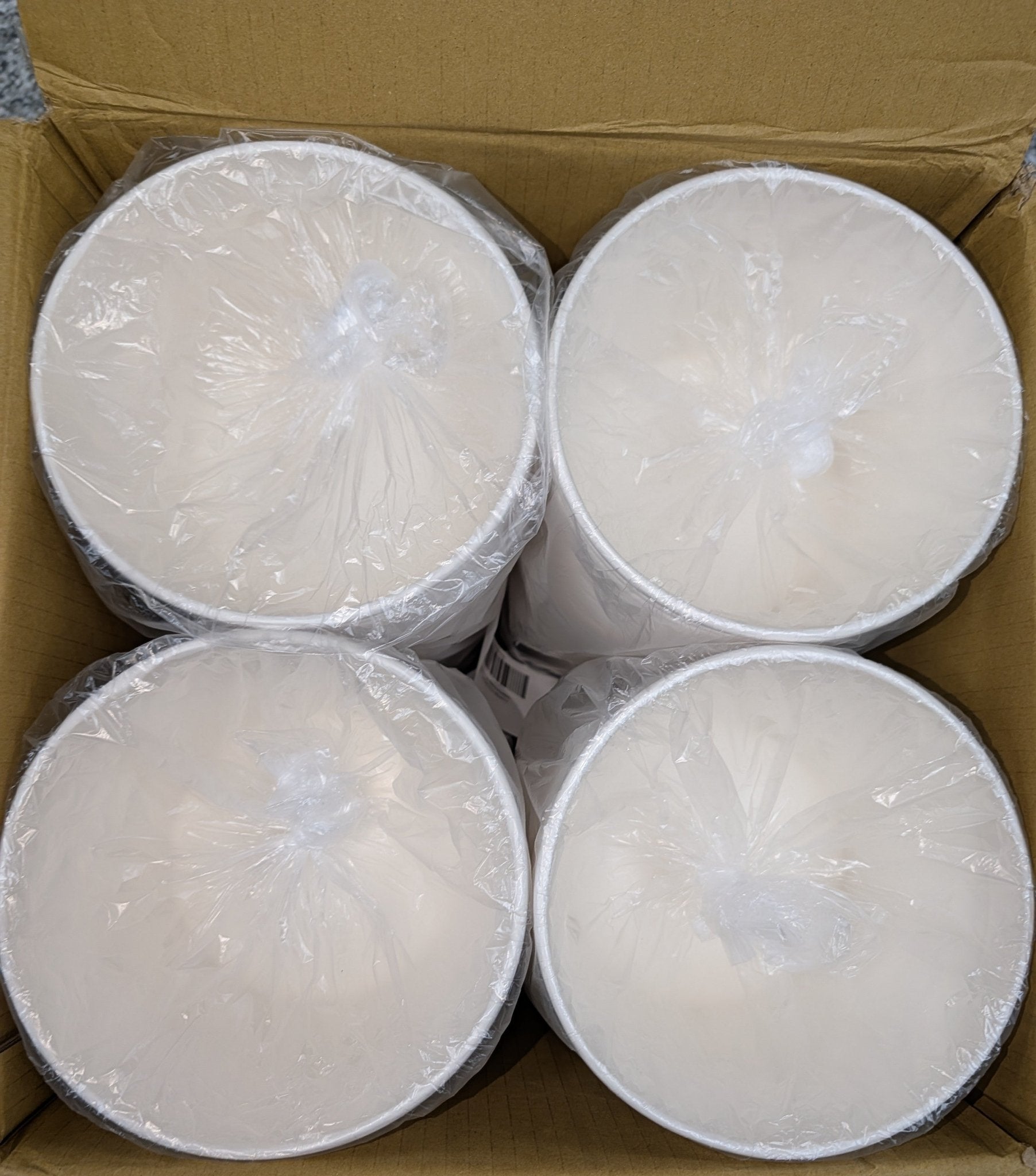 Karat 85oz White Food Buckets with Paper Lids (189mm) - 180 ct - Stu's Home Improvement Outlet