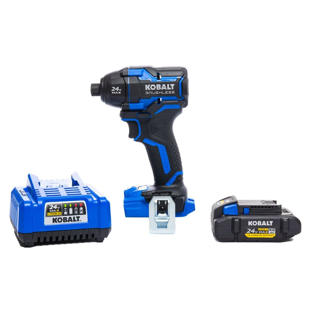 Kobalt XTR 24-volt 1/4-in Brushless Cordless Impact Driver (1-Battery, Charger and Hard Case included)