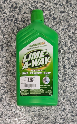 Lime - A - Way Fresh Scent Calcium Rust and Lime Remover 28 oz Liquid - Stu's Home Improvement Outlet