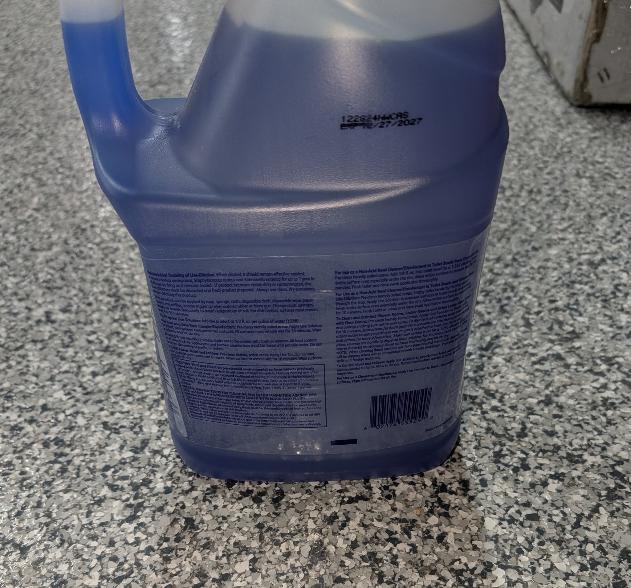 VIREX Diversey II 256 04332. Liquid Cleaner and Deodorant Mint Scent, Concentrate, 1 - Gallon - Stu's Home Improvement Outlet