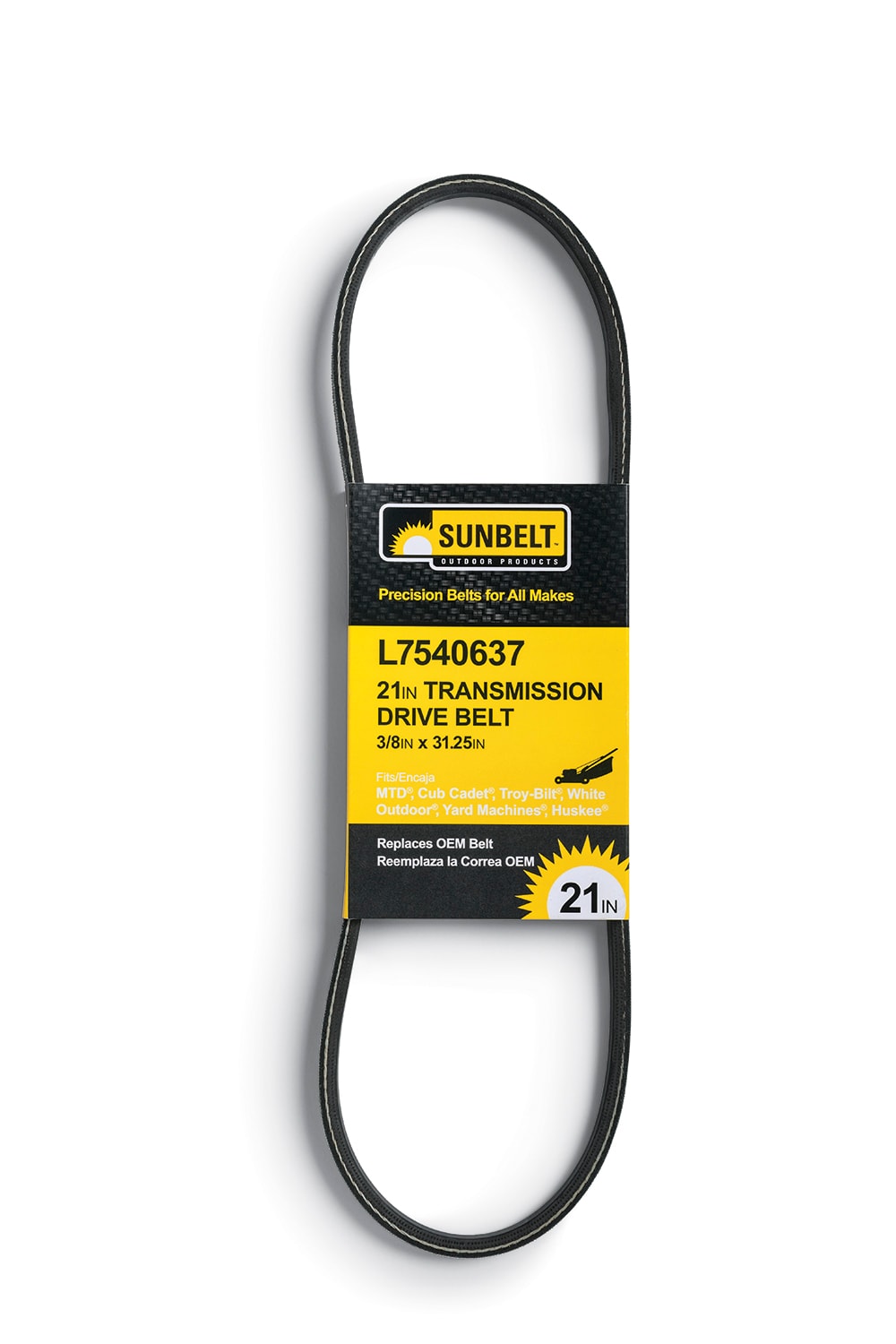 Sunbelt 3/8-in x 31.25-in Transmission Drive Belt, for 21-in for Push Lawn Mowers, Replaces OEM Part Number