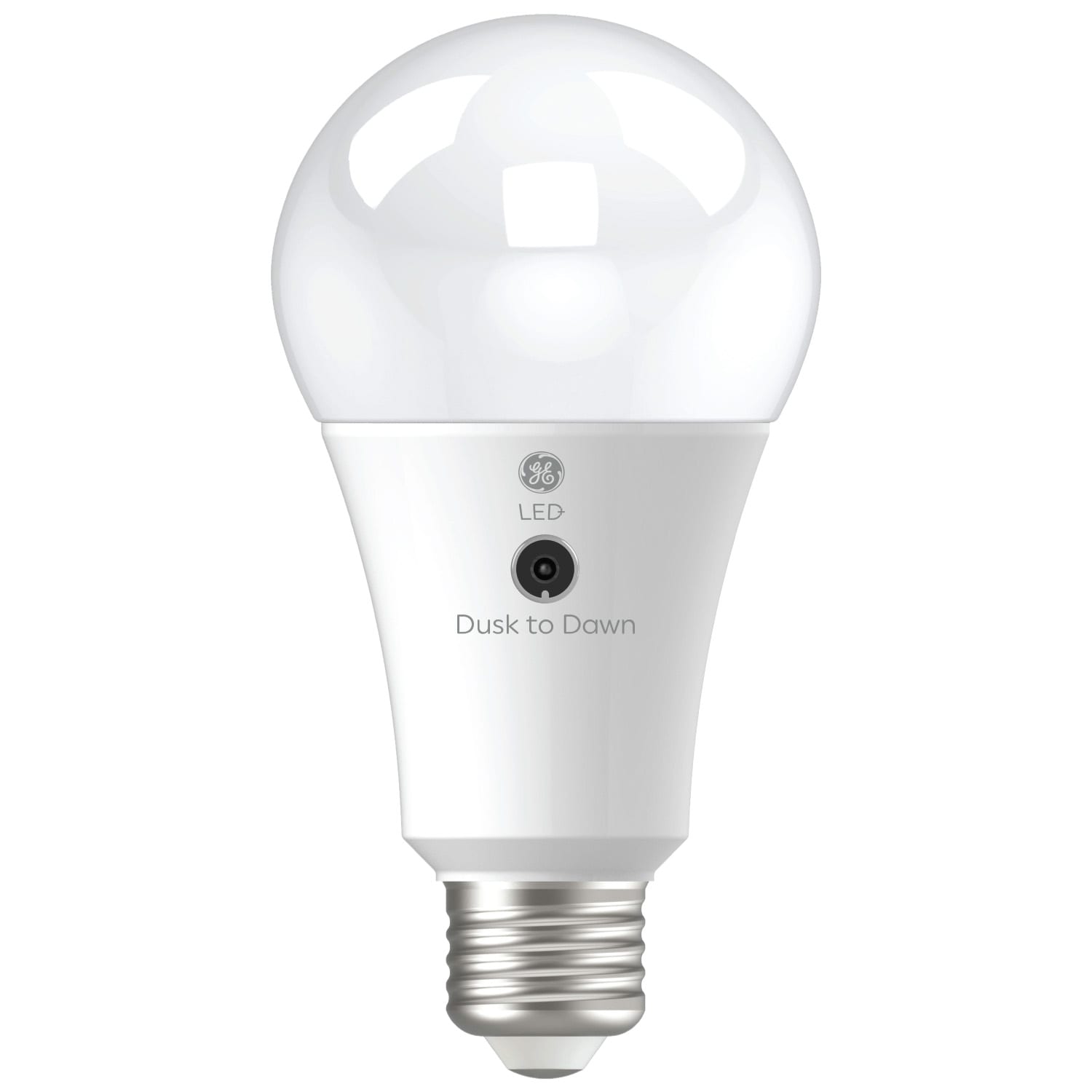 GE LED+ Dusk to Dawn 100-Watt EQ A21 Daylight Medium Base (e-26) LED General Purpose Light Bulb