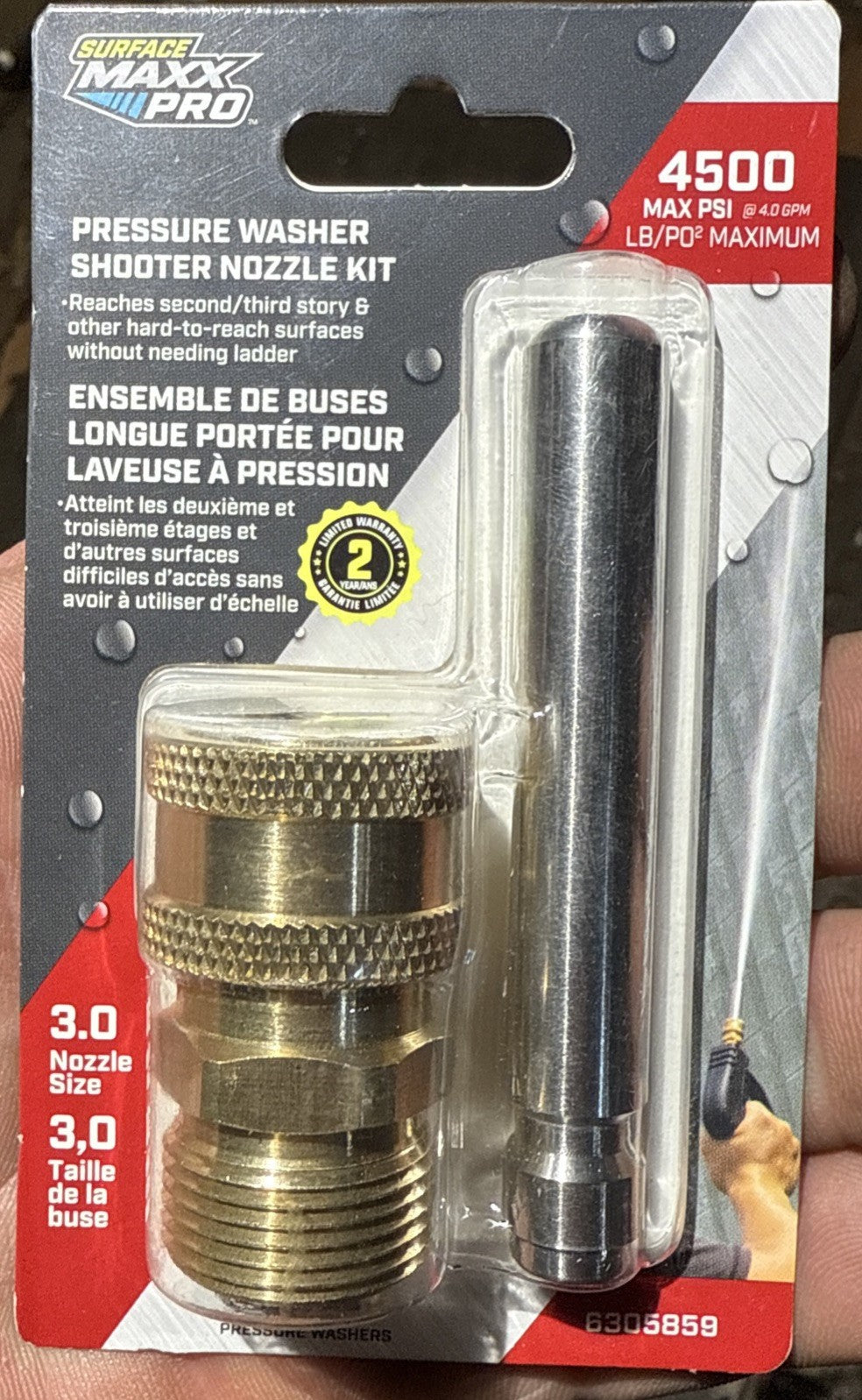 SurfaceMaxx PRO up to 4500 PSI 1/4-in Soap Shooter Nozzle