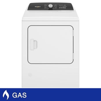 Whirlpool 7.0 cu. ft. GAS Moisture Sensing Dryer with Steam (WGD5050LW3)