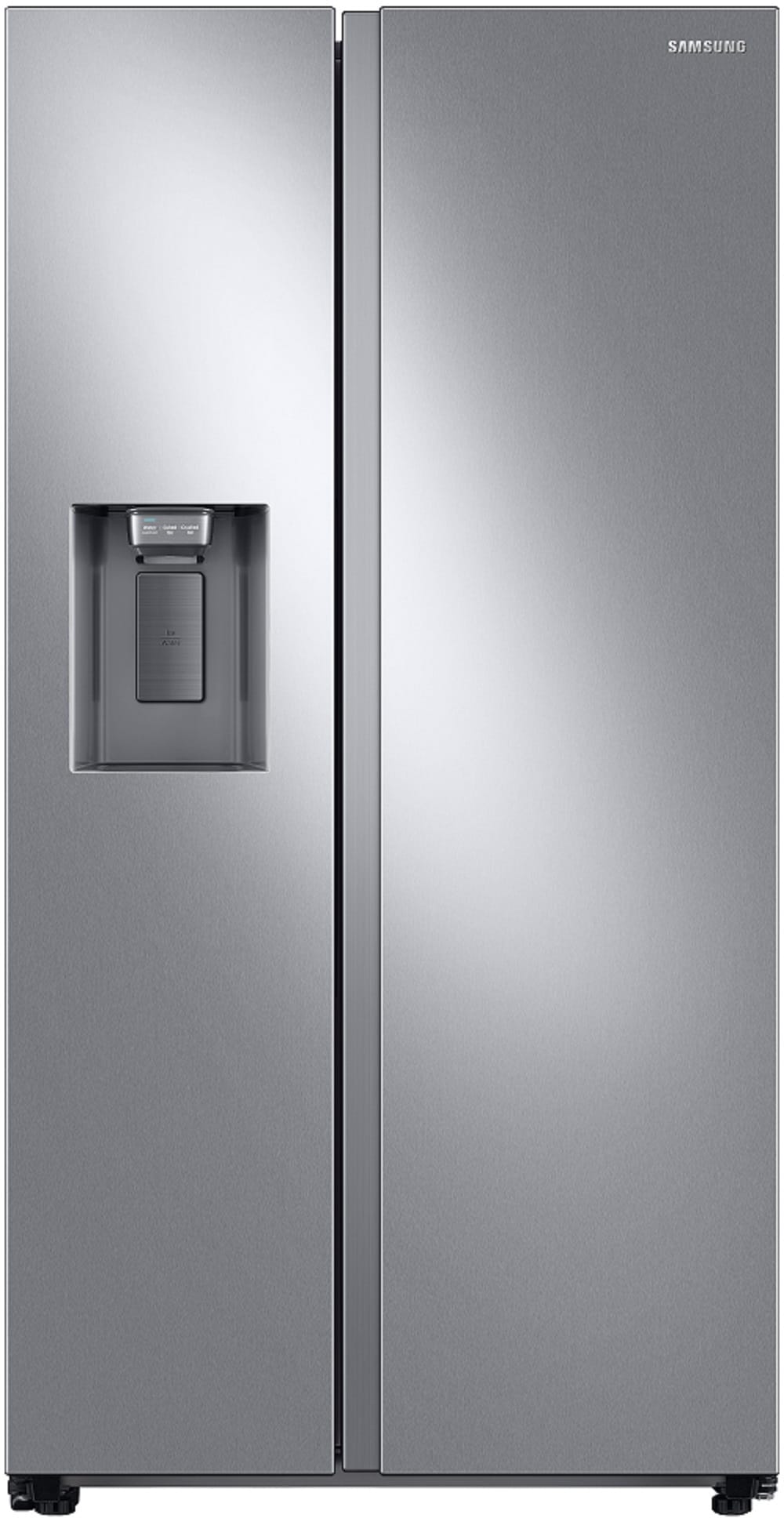 Samsung 27.4-cu ft Side-by-Side Refrigerator with Ice Maker, Water and Ice Dispenser (Fingerprint Resistant Stainless Steel) (RS27T5200SR)