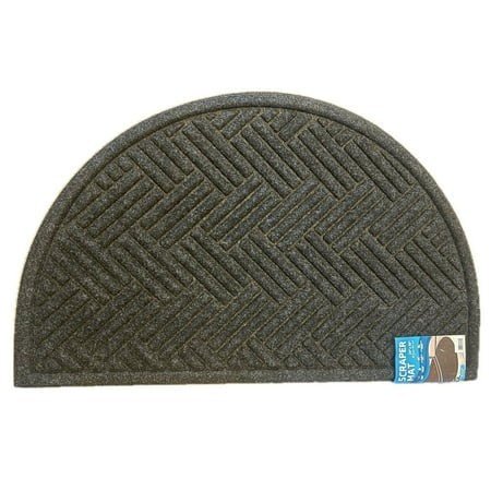 Apache Mills Heavy Duty Half Round Scraper Mat 24 X 39 Inches - Stu's Home Improvement Outlet