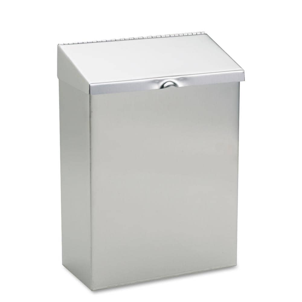 HOSPECO 1 - Gallon Stainless Steel Commercial Indoor Hinged Lid Trash Can - Stu's Home Improvement Outlet