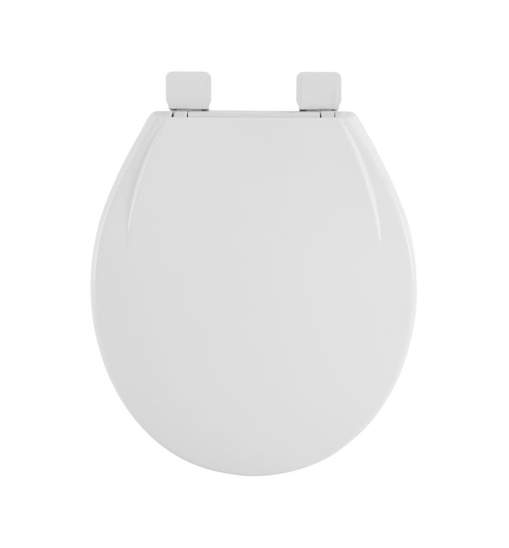 American Standard MightyTuff Plastic White Round Soft Close Toilet Seat