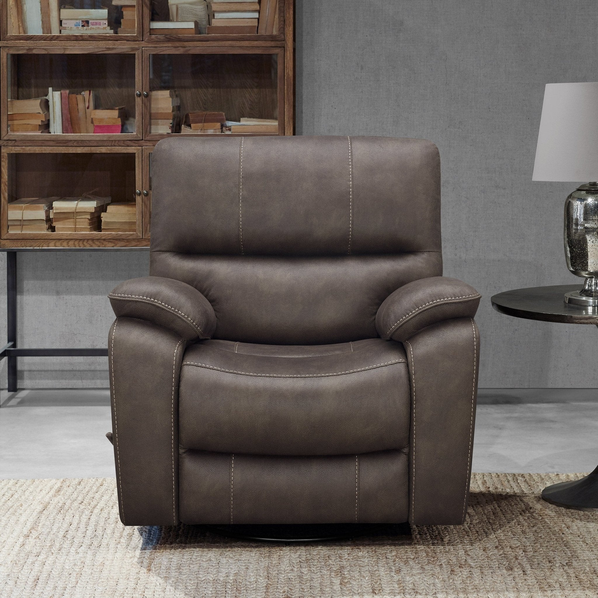 BarcaLounger Henley Fabric Swivel Recliner - Stu's Home Improvement Outlet