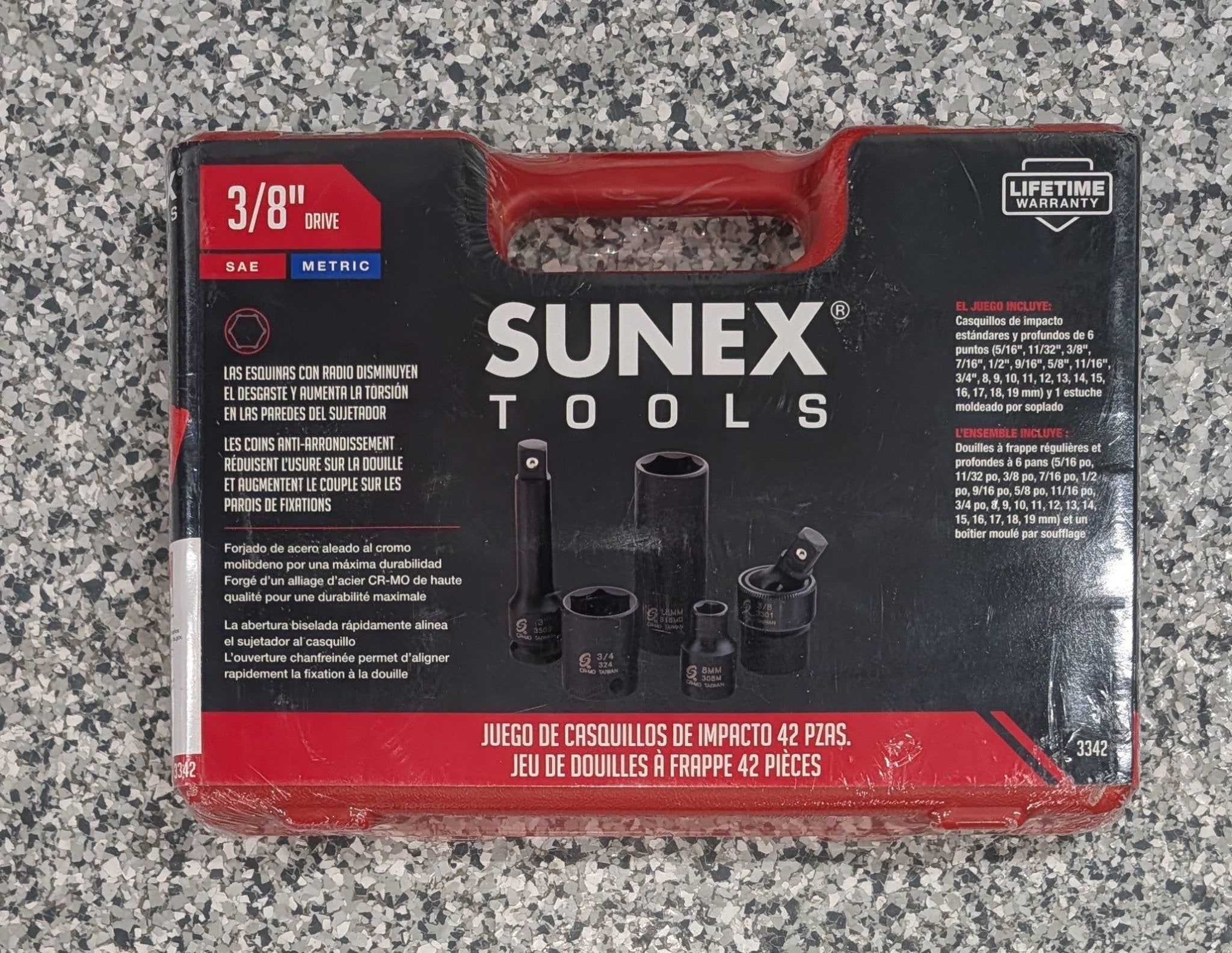 3/8 in. Drive SAE and Metric Master Impact Socket Set (42 - Piece) - Stu's Home Improvement Outlet
