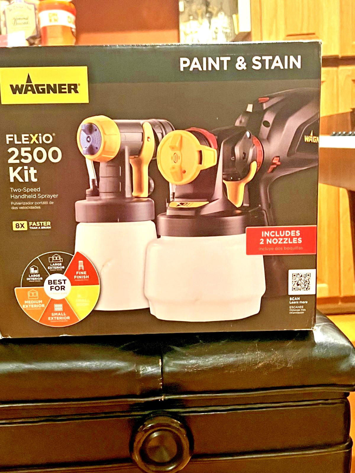 Wagner Flexio 2500 Kit Paint Sprayer Bundle W Detailed Finish