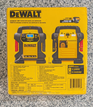 DEWALT 1600 Peak Amp Jump Starter with Digital Compressor and USB Power Bank - Stu's Home Improvement Outlet