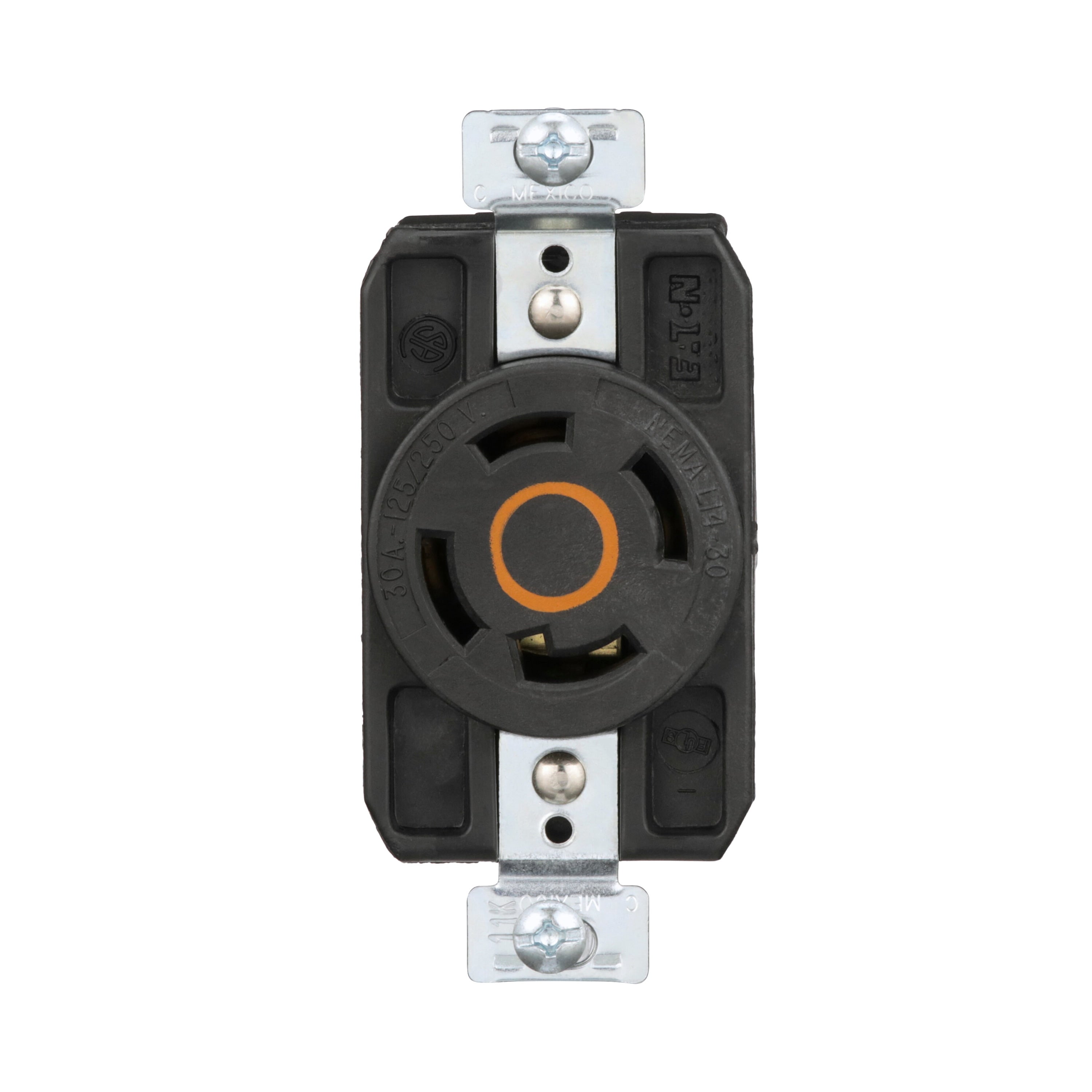 Eaton Arrow Hart Arrow Hart 30 -Amp 125/250-volt Industrial Duplex Outlet , Orange