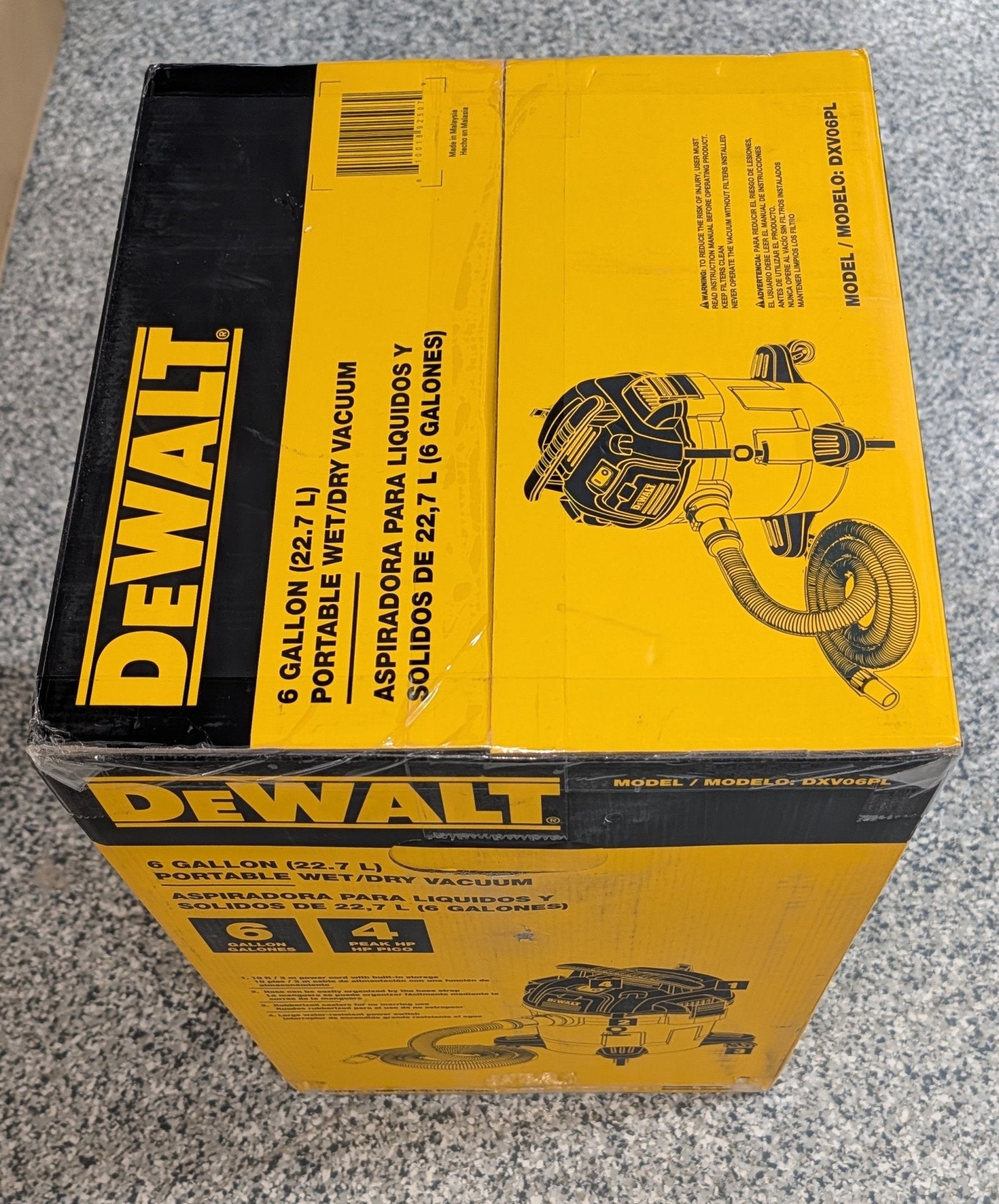 6 Gal. 4.0 HP Poly Wet/Dry Vacuum with Hose and Accessories - Stu's Home Improvement Outlet