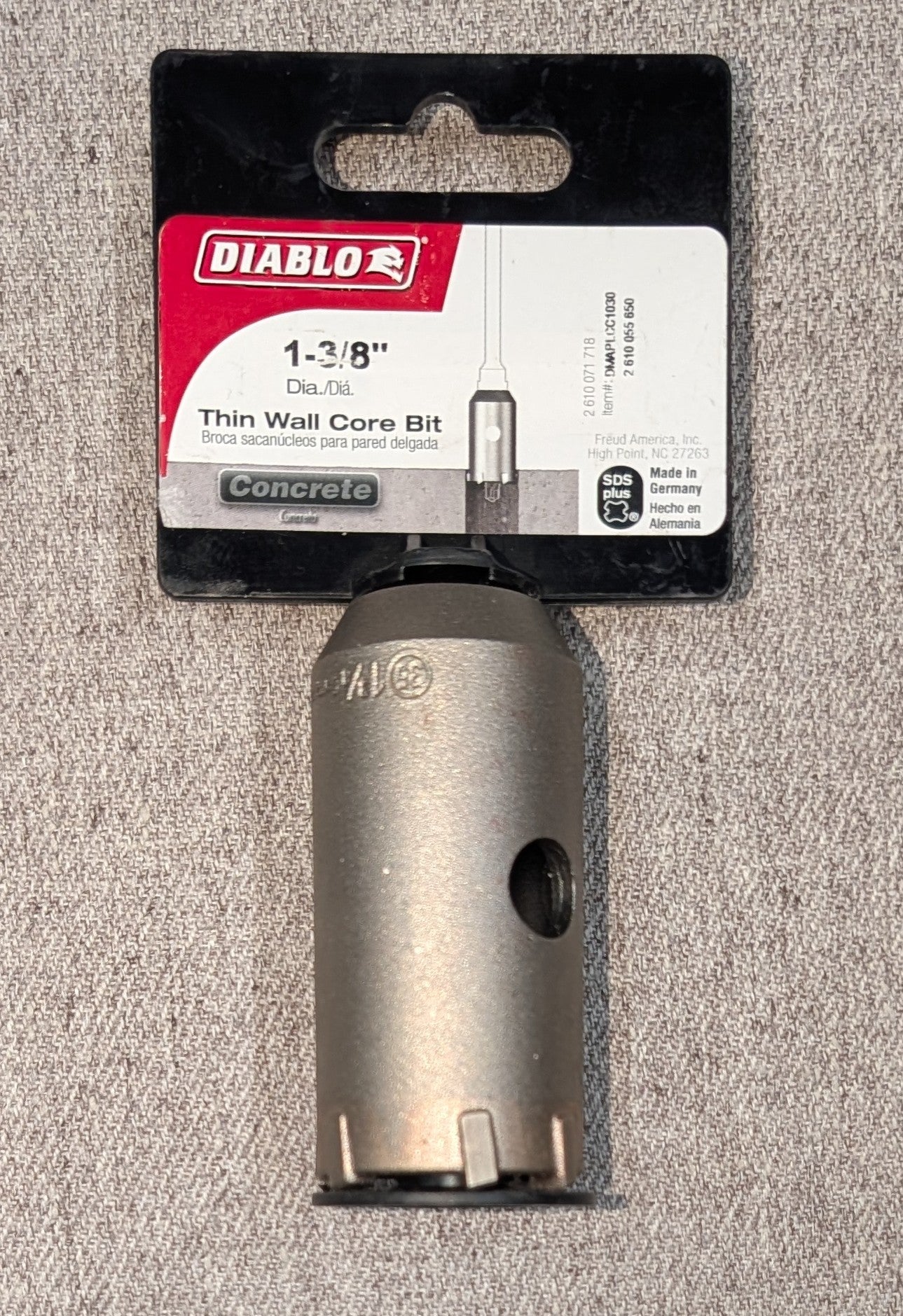 1 - 3/8 in. SDS - Plus Carbide Tipped Core Bit Thin Wall - Stu's Home Improvement Outlet