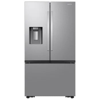 Samsung 26 cu. ft. Mega Capacity Counter Depth 3-Door French Door Refrigerator with Four Types of Ice in Stainless Steel (RF32CG5400SR)