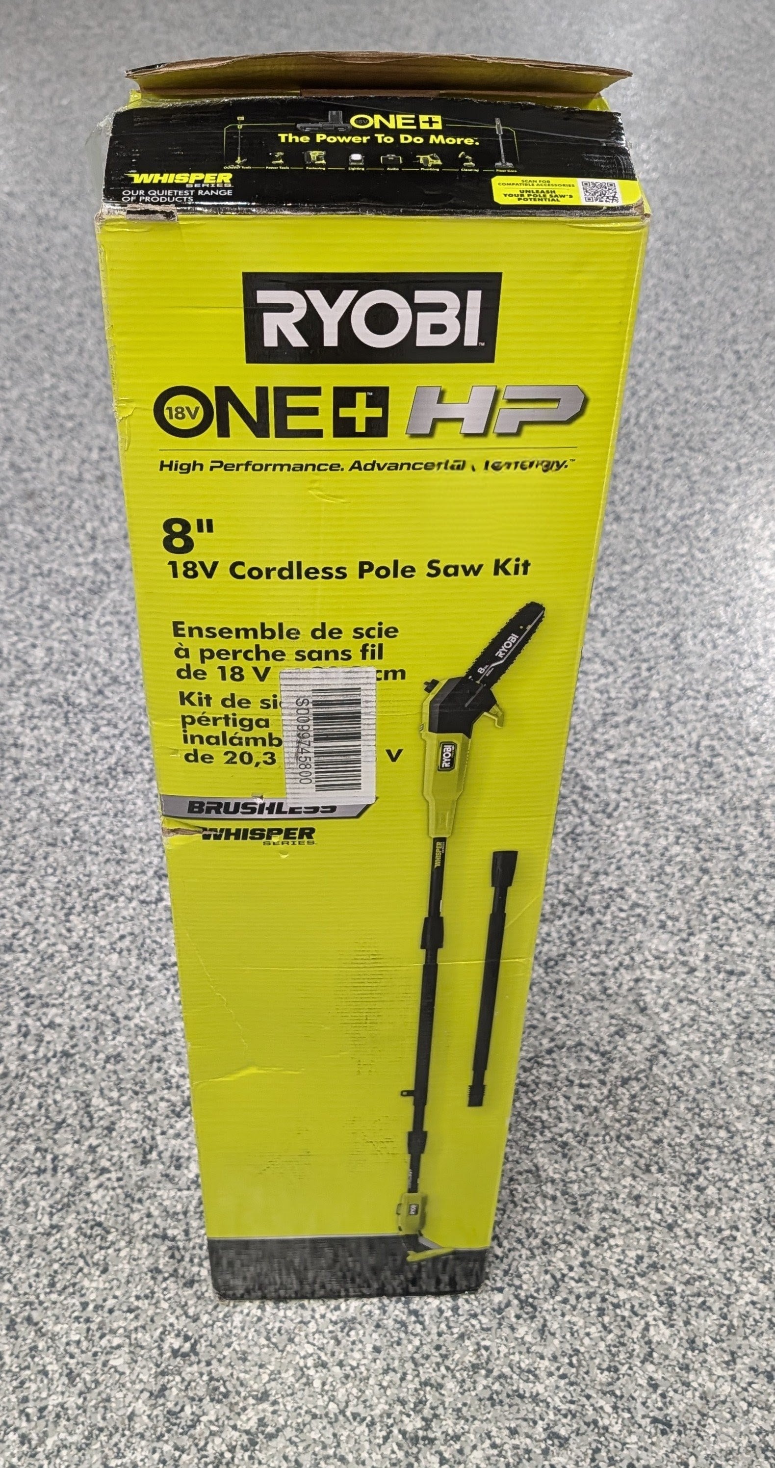 ONE+ HP 18V Brushless Whisper Series 8 in. Cordless Battery Pole Saw with 2.0 Ah Battery and Charger