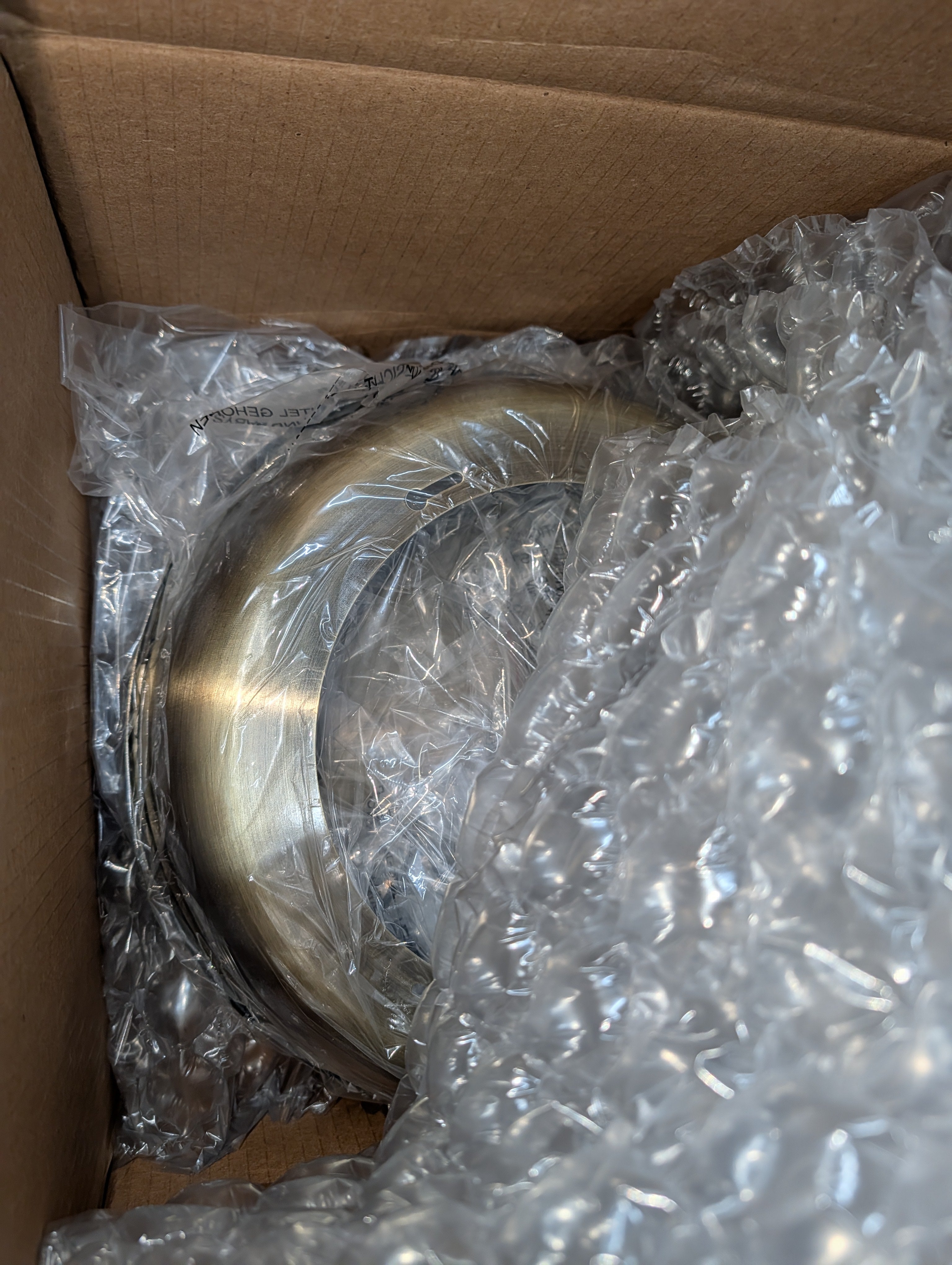 Duncan AB 2-Light Aged Brass Flush Mount Light