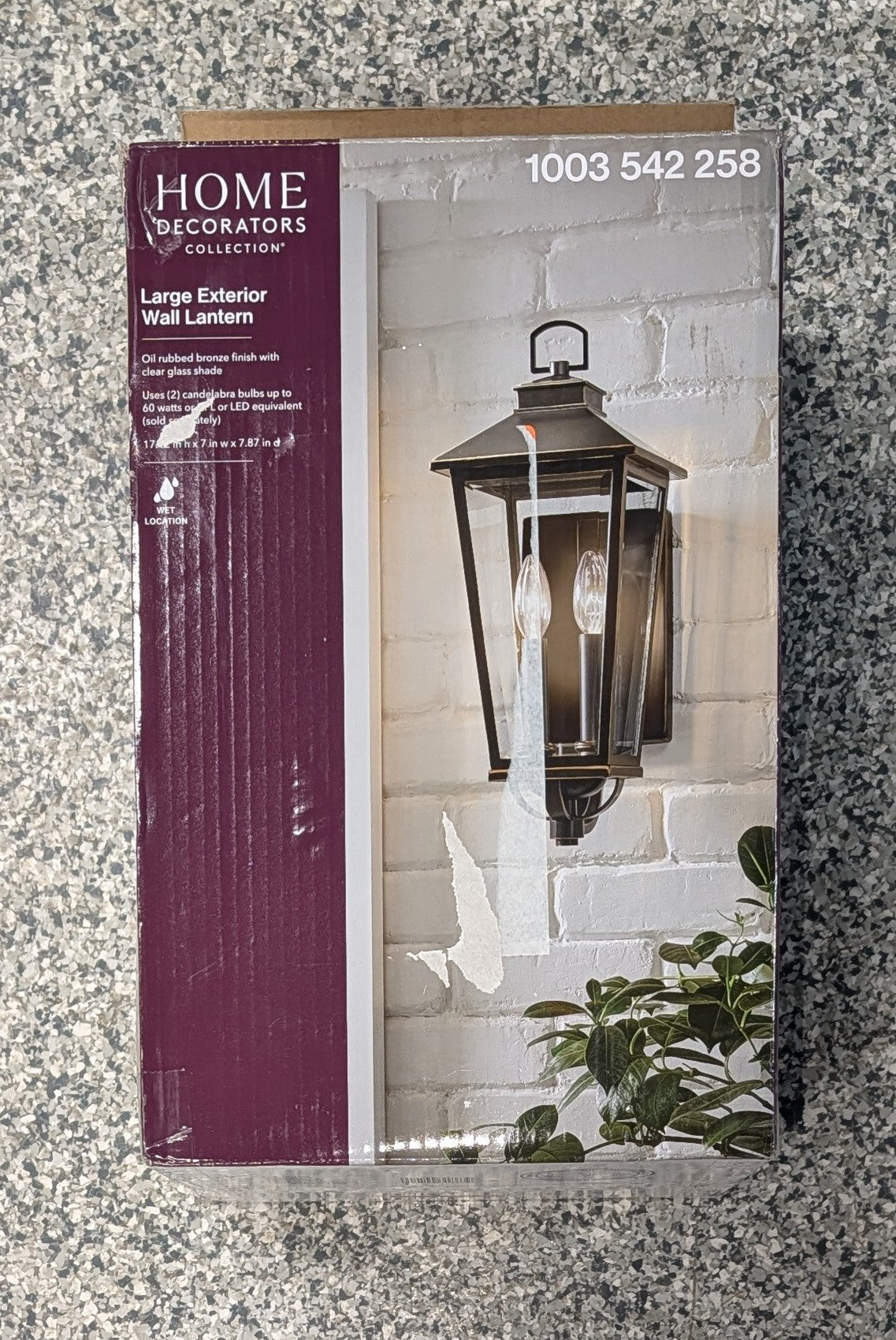Williamsburg 17.12 in. Gas Style 2-Light Hardwired Outdoor Wall Light Coach Sconce with No Bulb Included