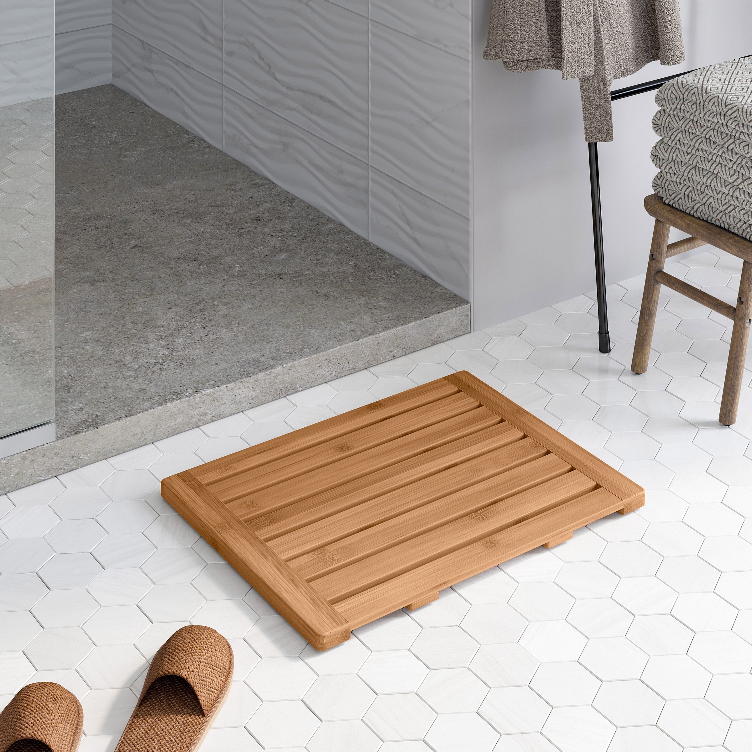 Seville Bamboo Bath Mat