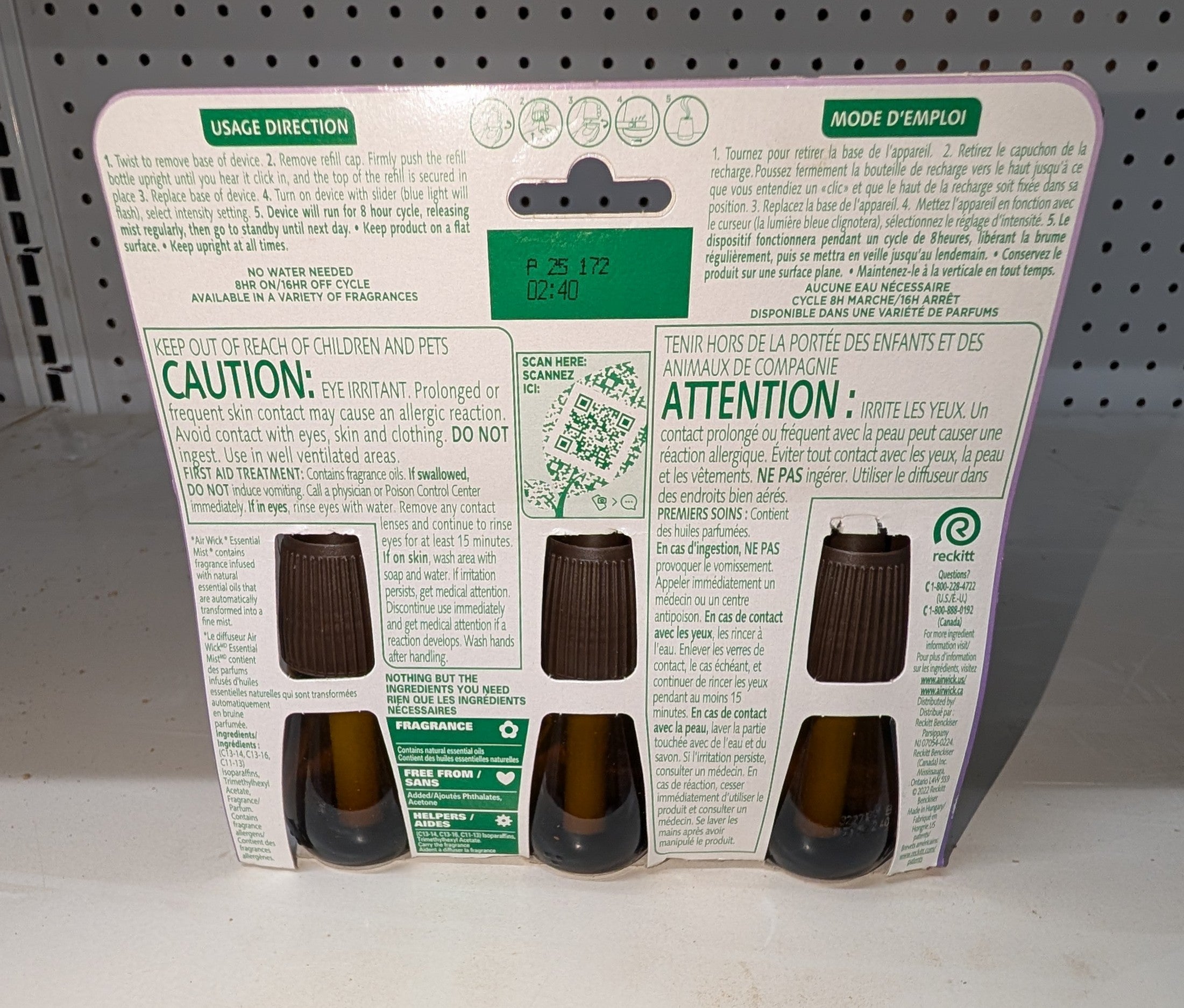 Essential Mist 0.67 oz. Lavender and Almond Blossom Automatic Air Freshener Refill (3-Pack)