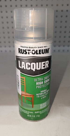 11 oz. Gloss Clear Lacquer Spray Paint - Stu's Home Improvement Outlet