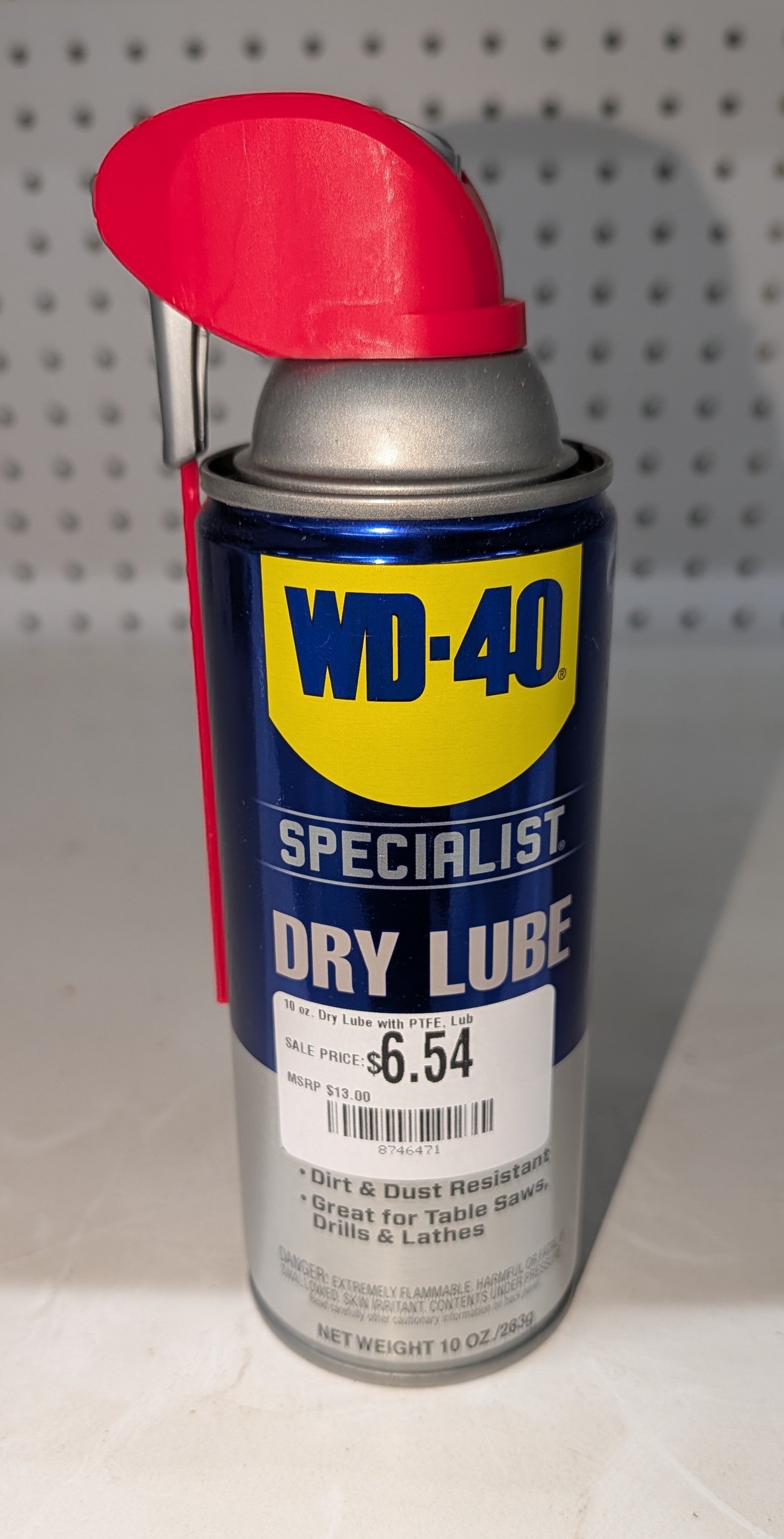 10 oz. Dry Lube with PTFE, Lubricant with Smart Straw Spray