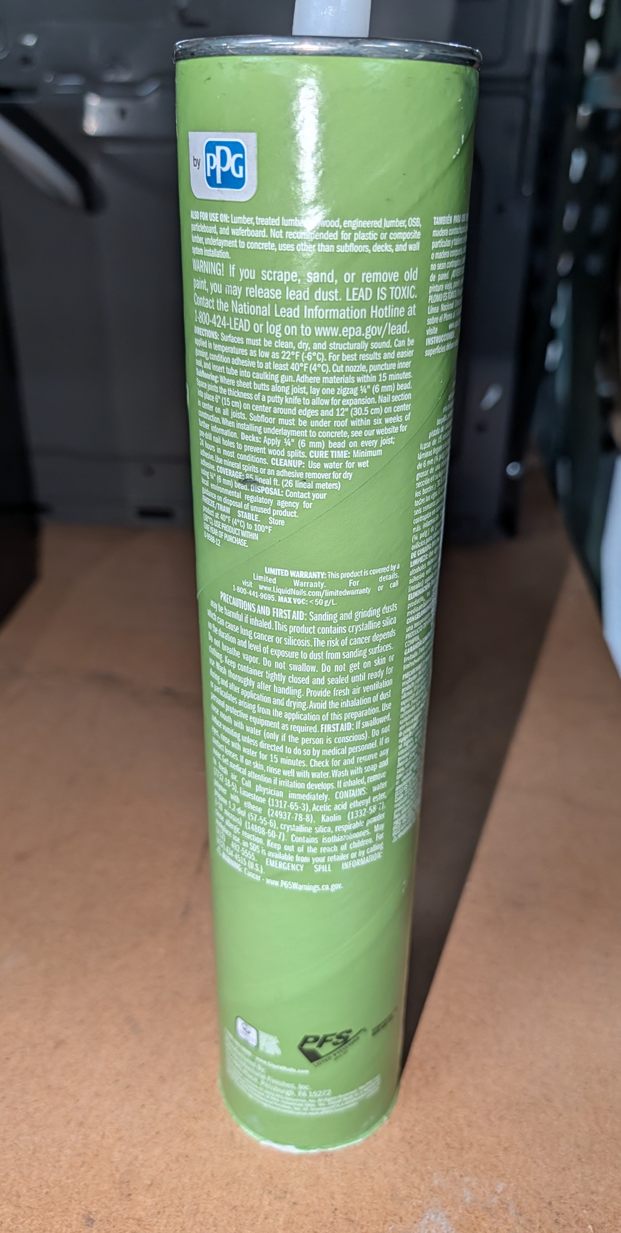 Liquid Nails Subfloor and Deck 28 oz. Tan Low VOC Construction Adhesive