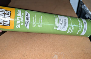 Liquid Nails Subfloor and Deck 28 oz. Tan Low VOC Construction Adhesive - Stu's Home Improvement Outlet
