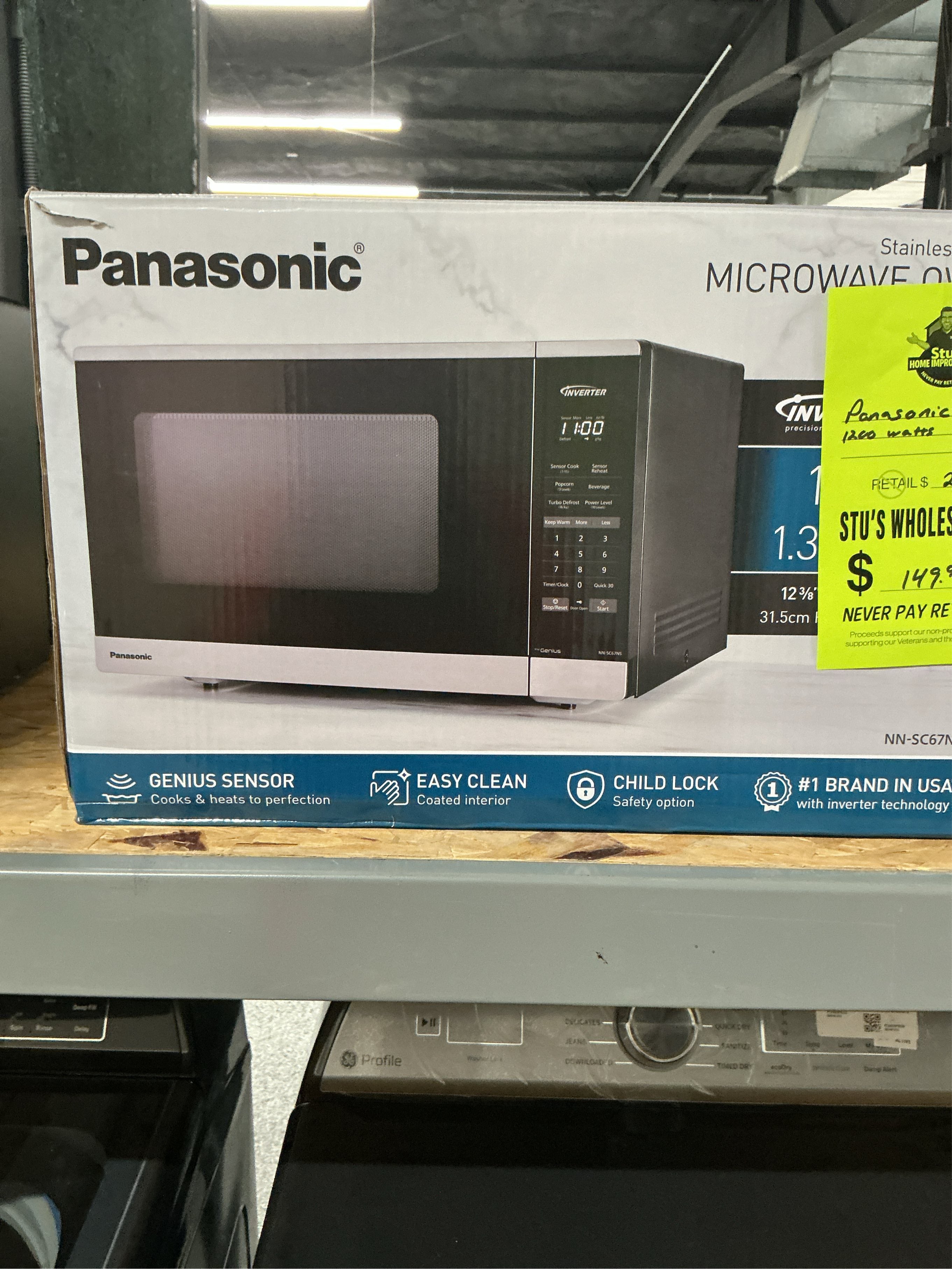Panasonic microwave 1200 watts