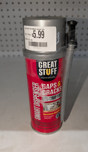 Great Stuff 99108824 Smart Dispenser Gaps & Cracks, Cream, 12 Ounce - Stu's Home Improvement Outlet
