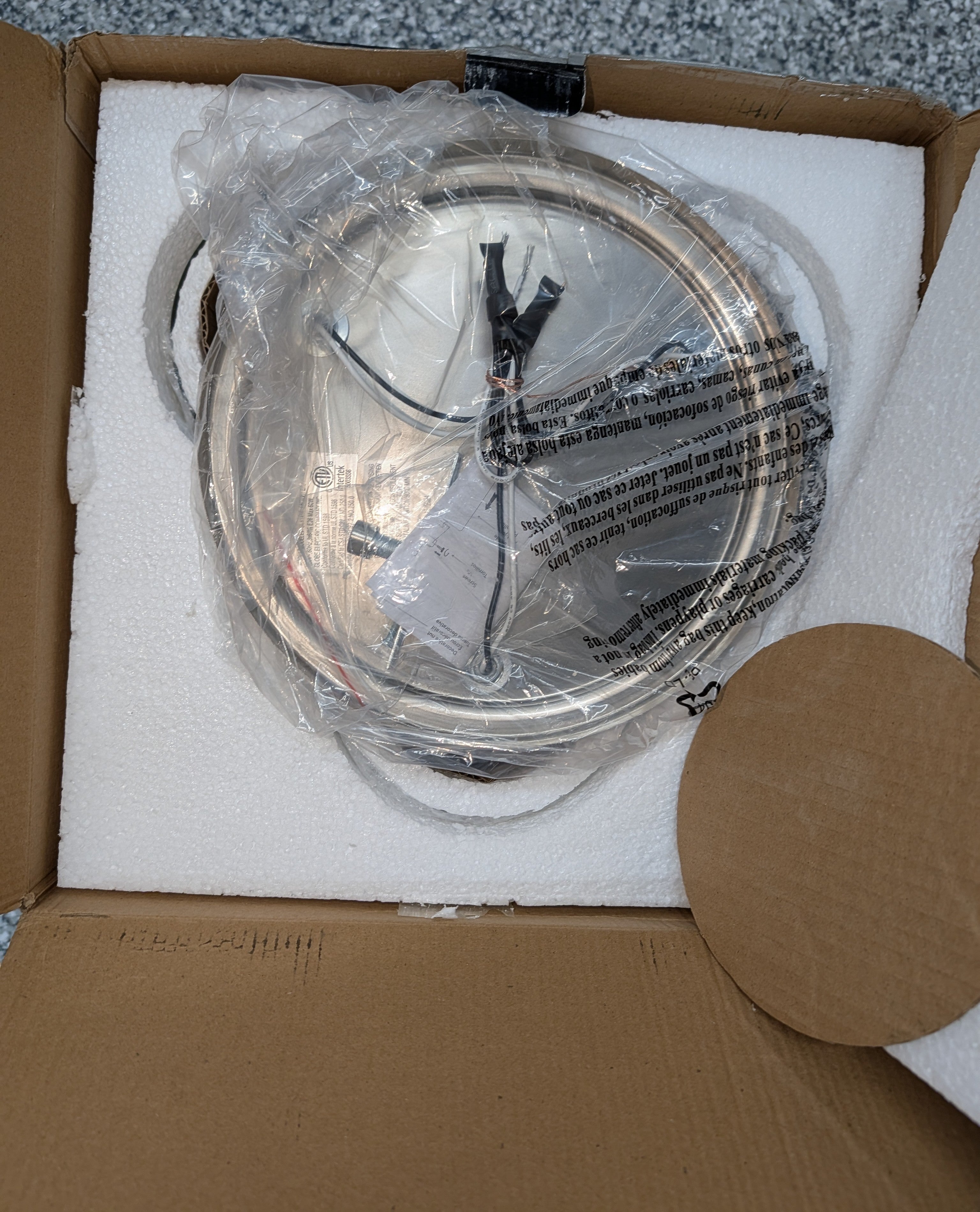 Annecy 3-Light Brushed Steel Semi-Flush Mount Ceiling Light with Clear Glass Shades