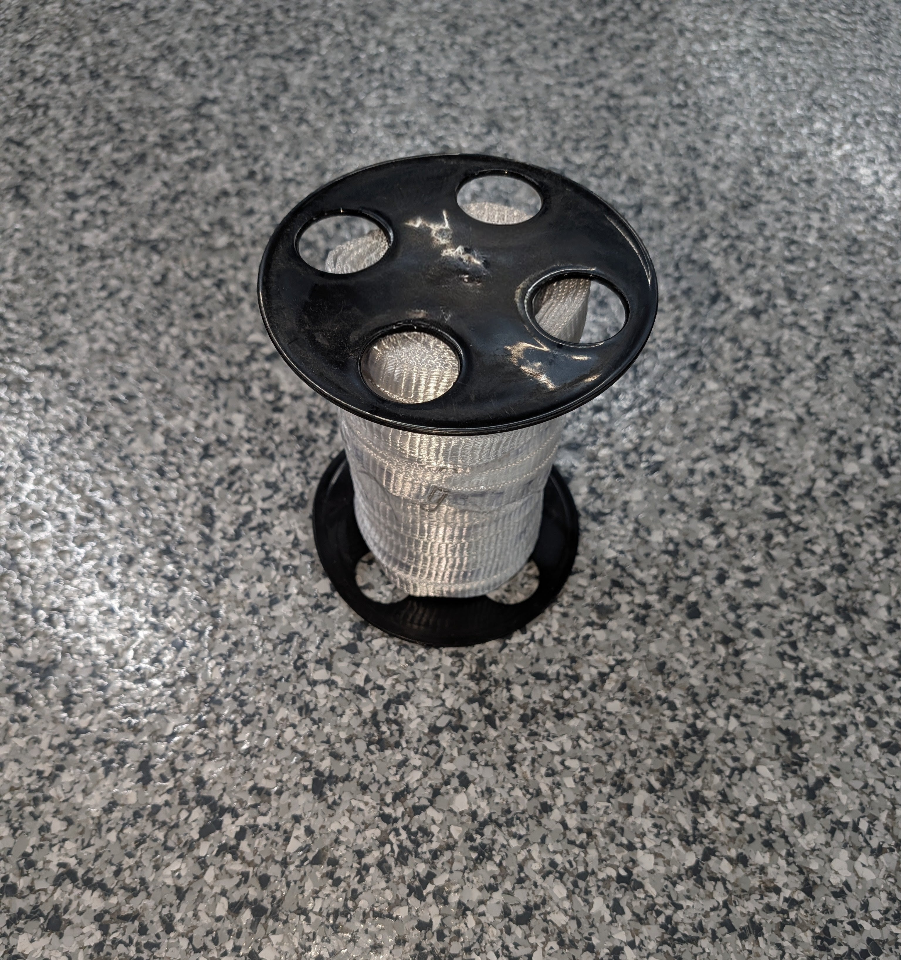 Polyester Pull Tape 5/8 in. x 108 ft. Mule Tape Flat Rope 2200 lbs. Tensile Capacity for Pulling Loading Packing, White