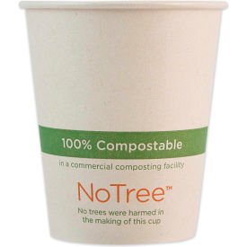 World Centric NoTree Paper Hot Cups, 6 Oz, Natural, Pack of 1,000 Cups - Stu's Home Improvement Outlet